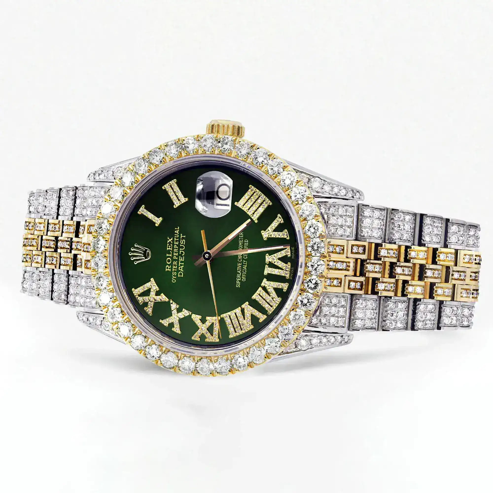 Fake Diamond Watch Iced Out Rolex Replica b017