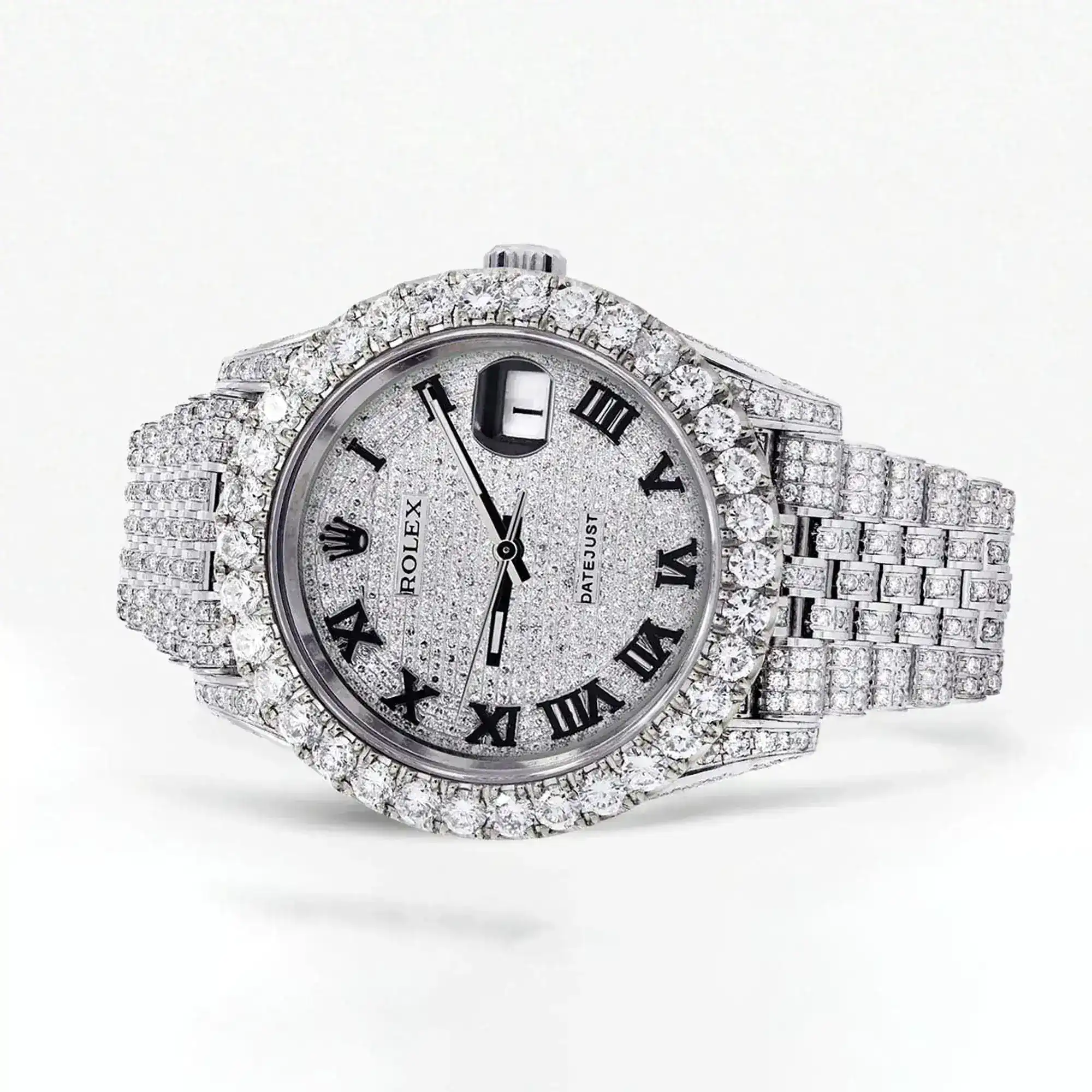 Fake Diamond Watch Iced Out Rolex Replica b030