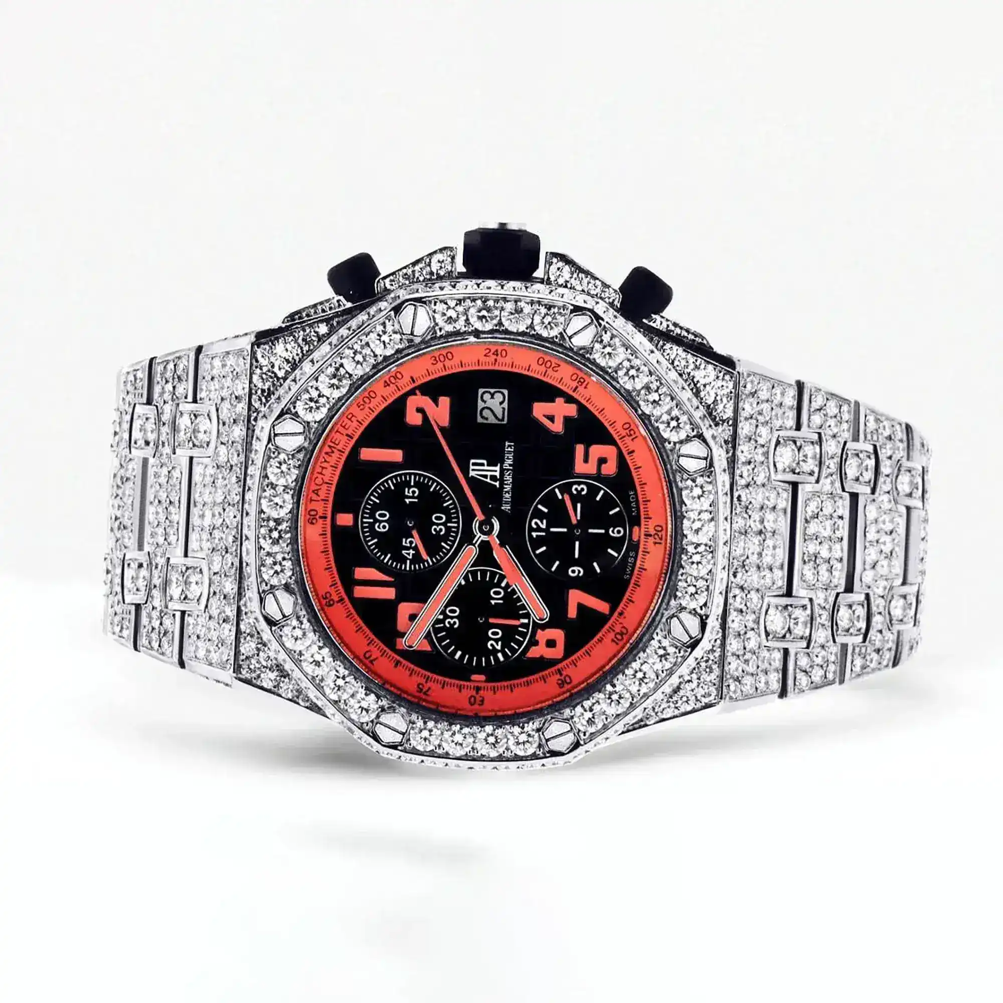 Fake Diamond Watch Iced Out Rolex Replica b046