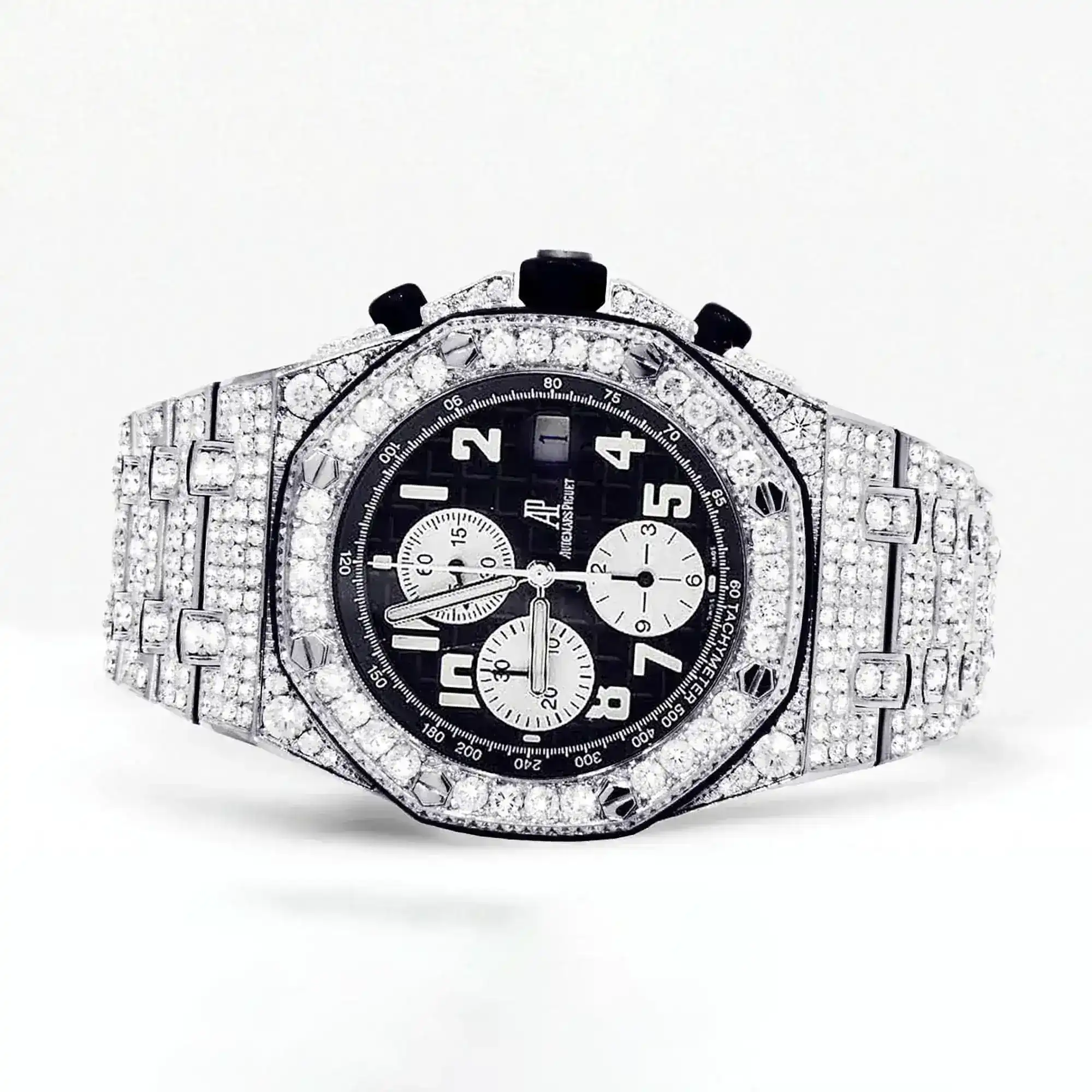 Fake Diamond Watch Iced Out Rolex Replica b048