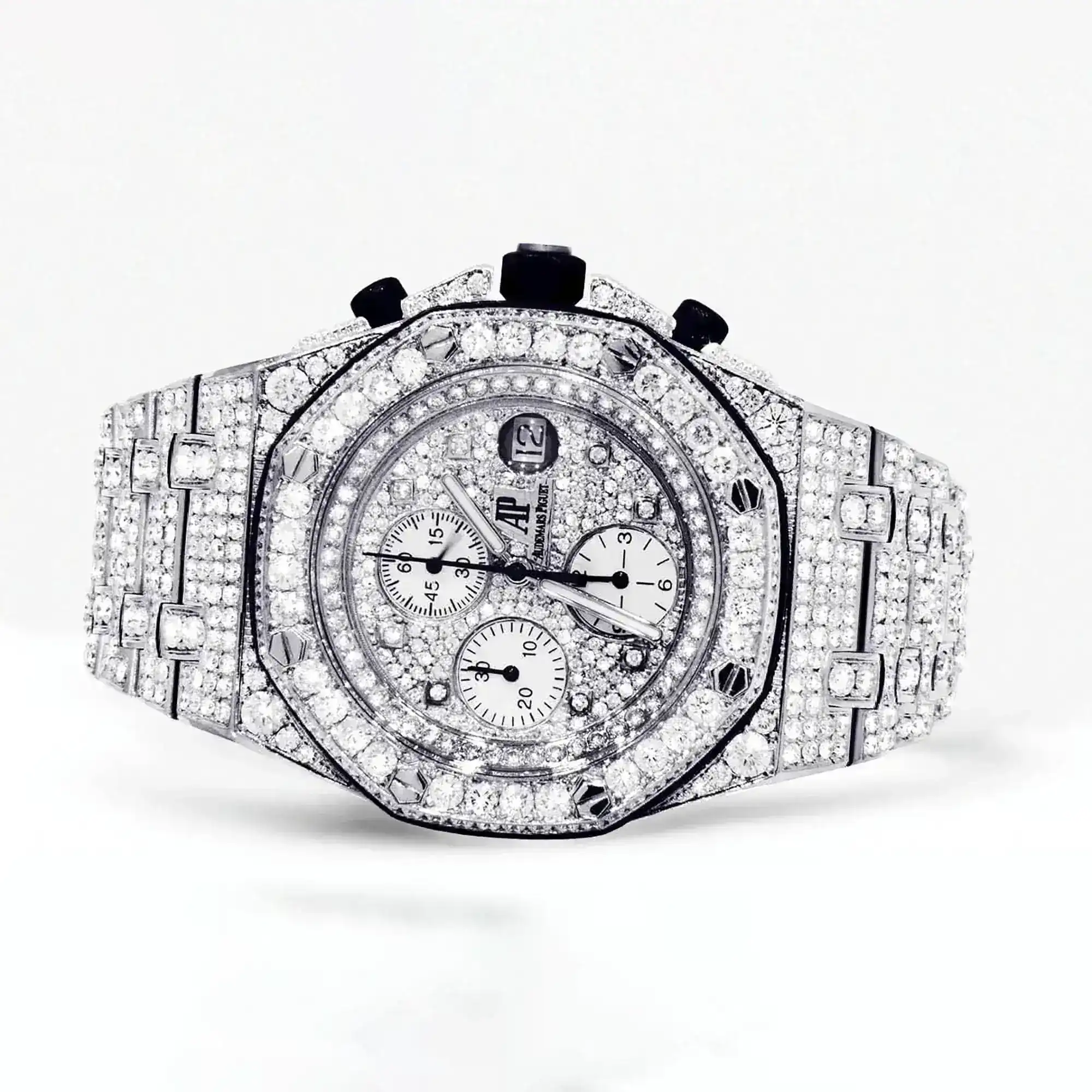 Fake Diamond Watch Iced Out Rolex Replica b050