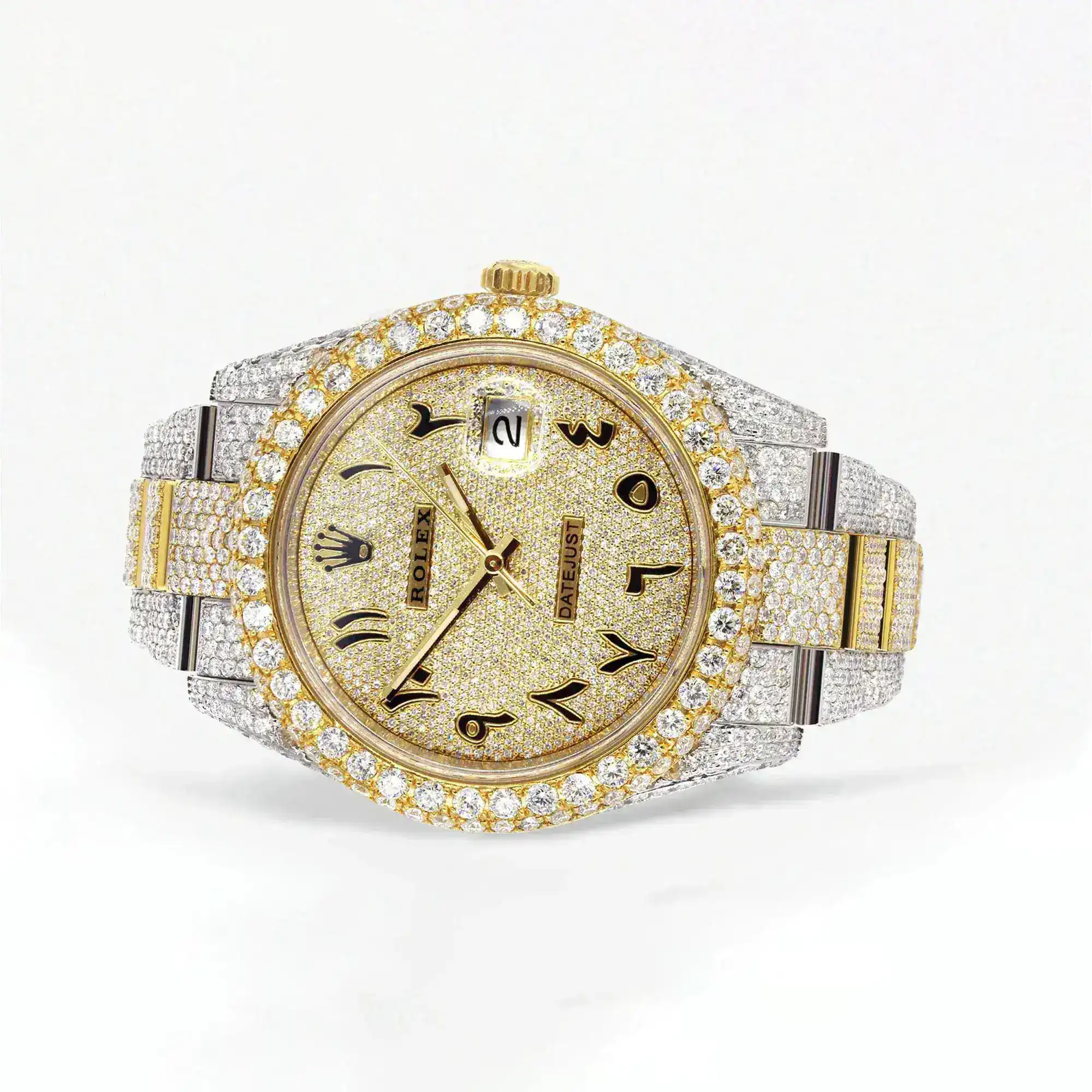 Fake Diamond Watch Iced Out Rolex Replica b054