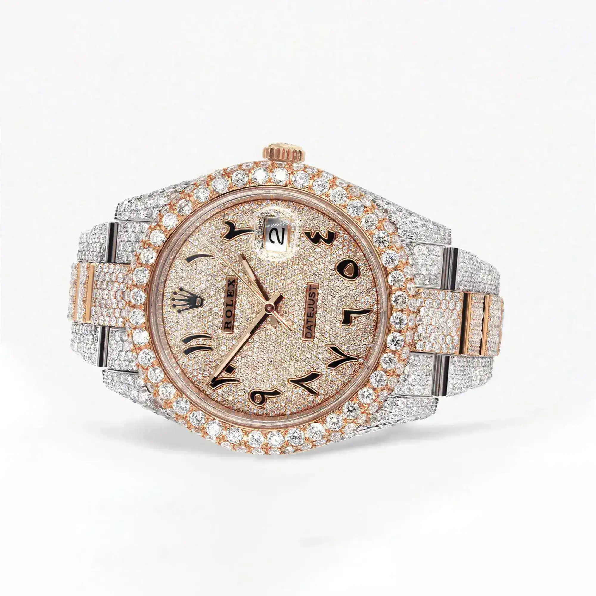 Fake Diamond Watch Iced Out Rolex Replica b055