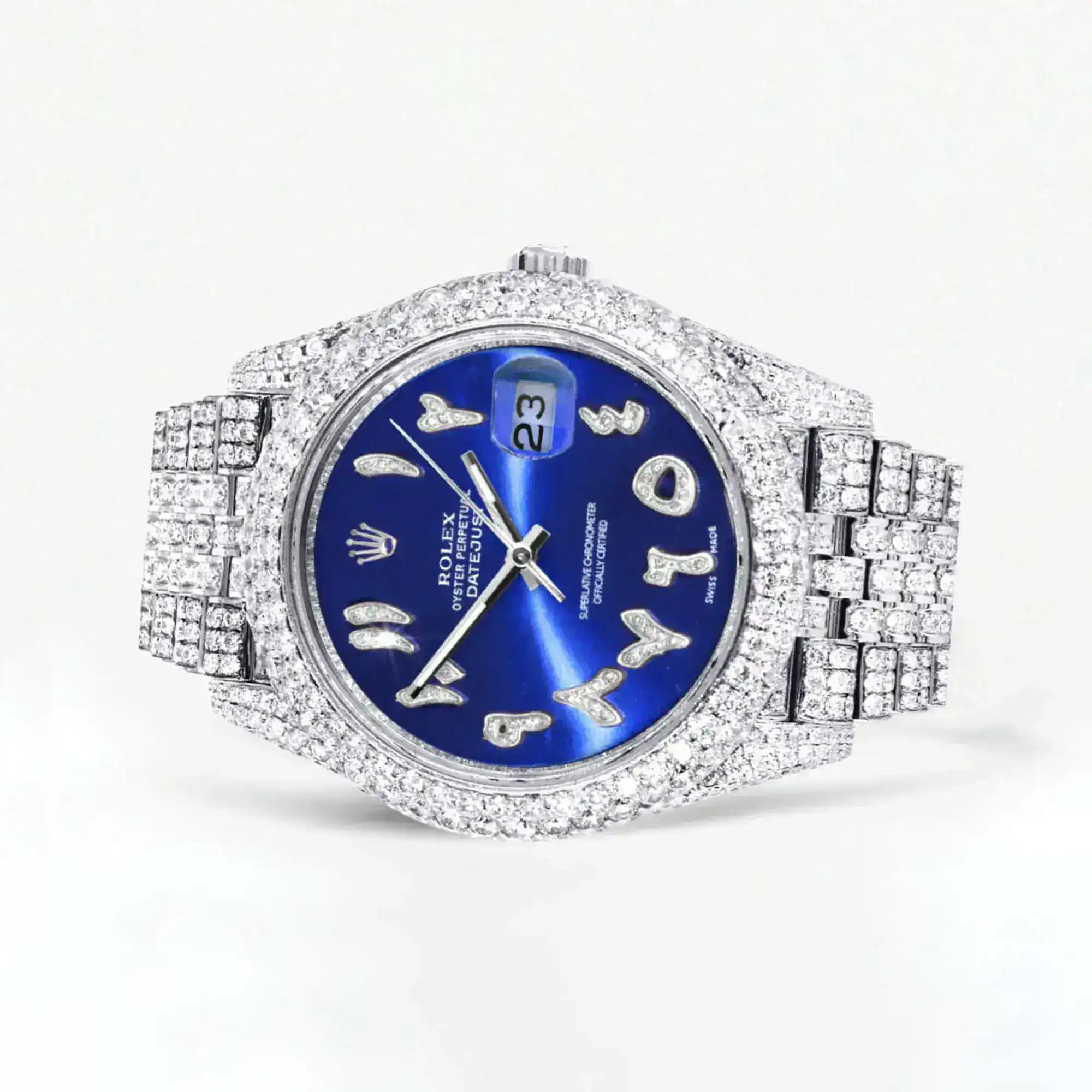 Fake Diamond Watch Iced Out Rolex Replica b059