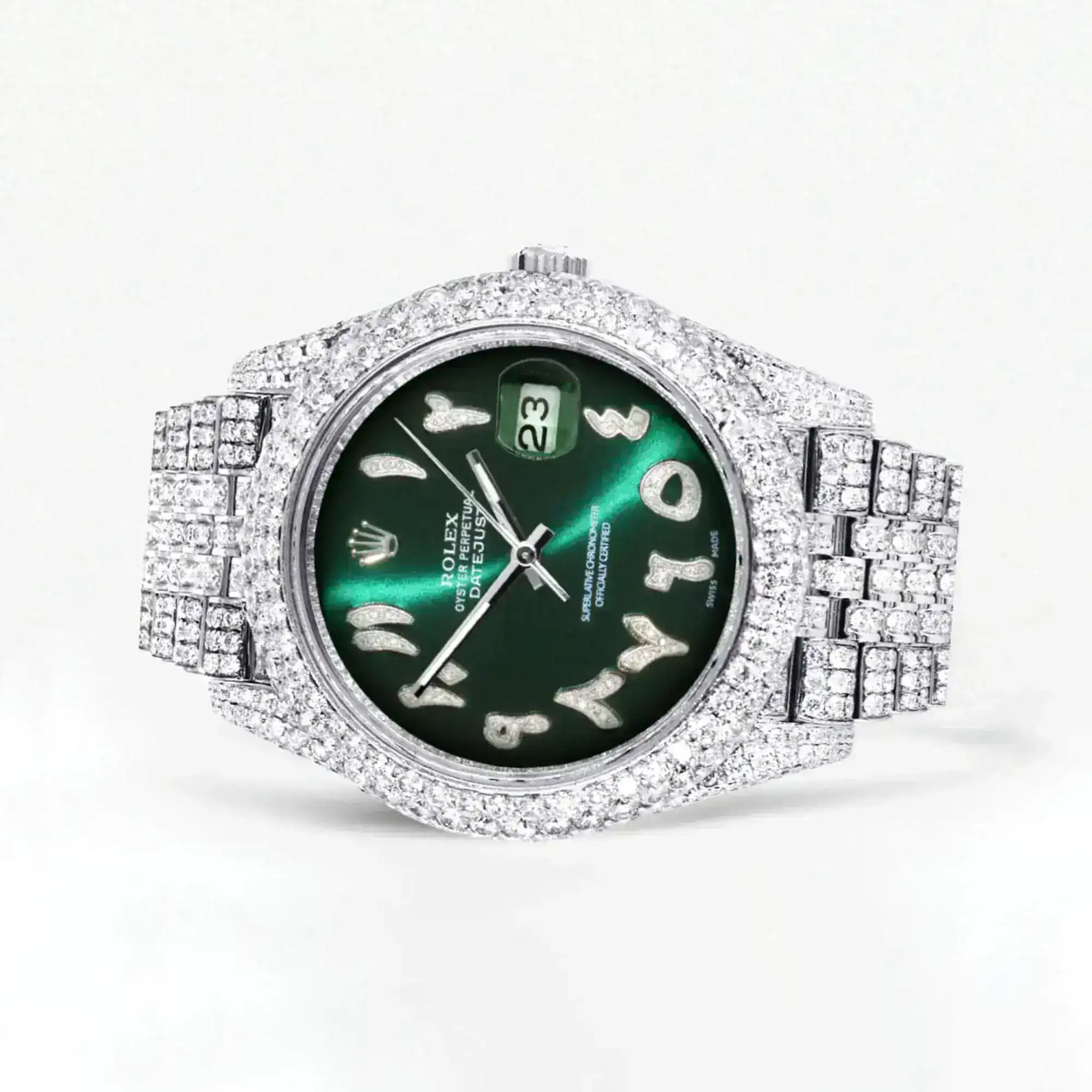 Fake Diamond Watch Iced Out Rolex Replica b065