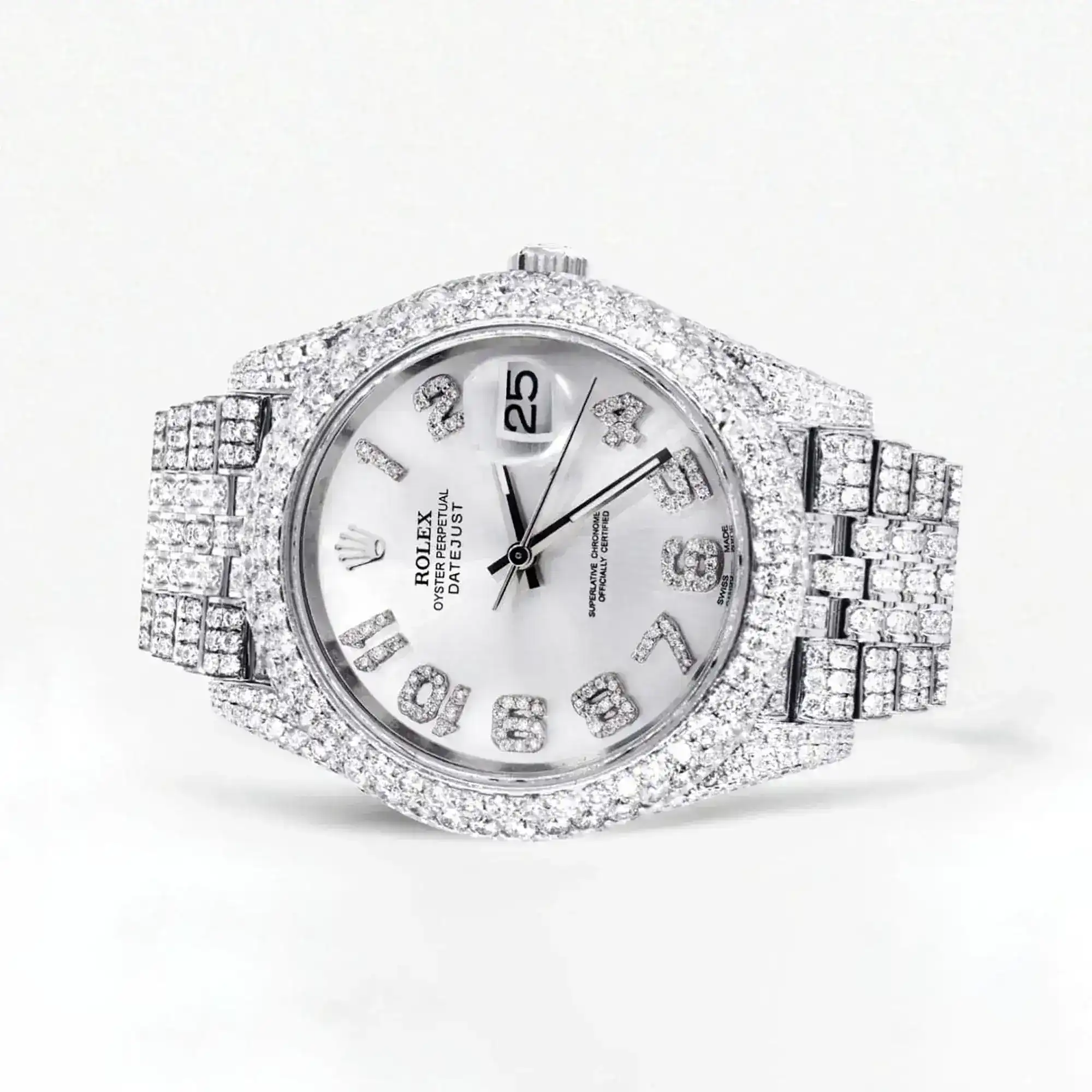 Fake Diamond Watch Iced Out Rolex Replica b068
