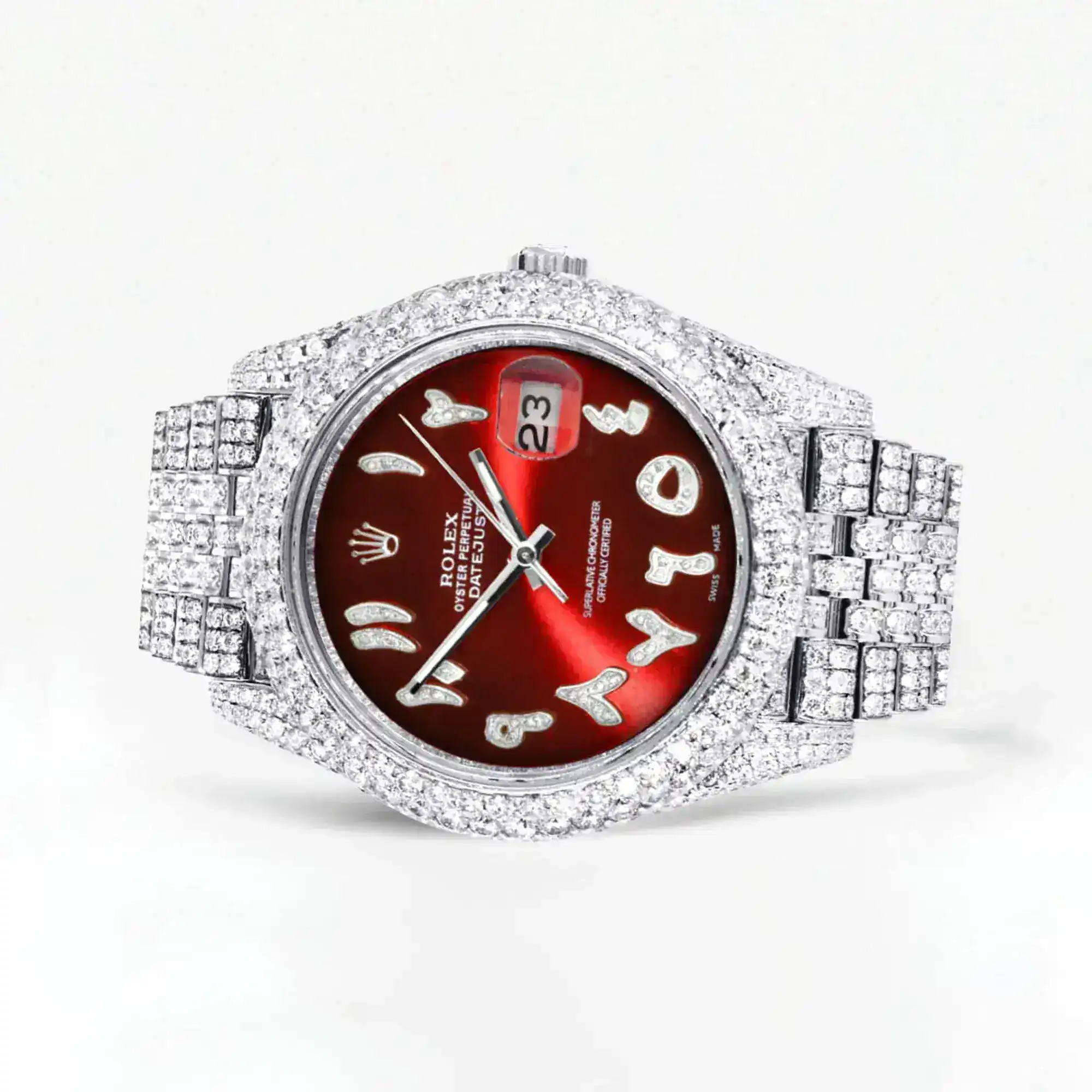 Fake Diamond Watch Iced Out Rolex Replica b071