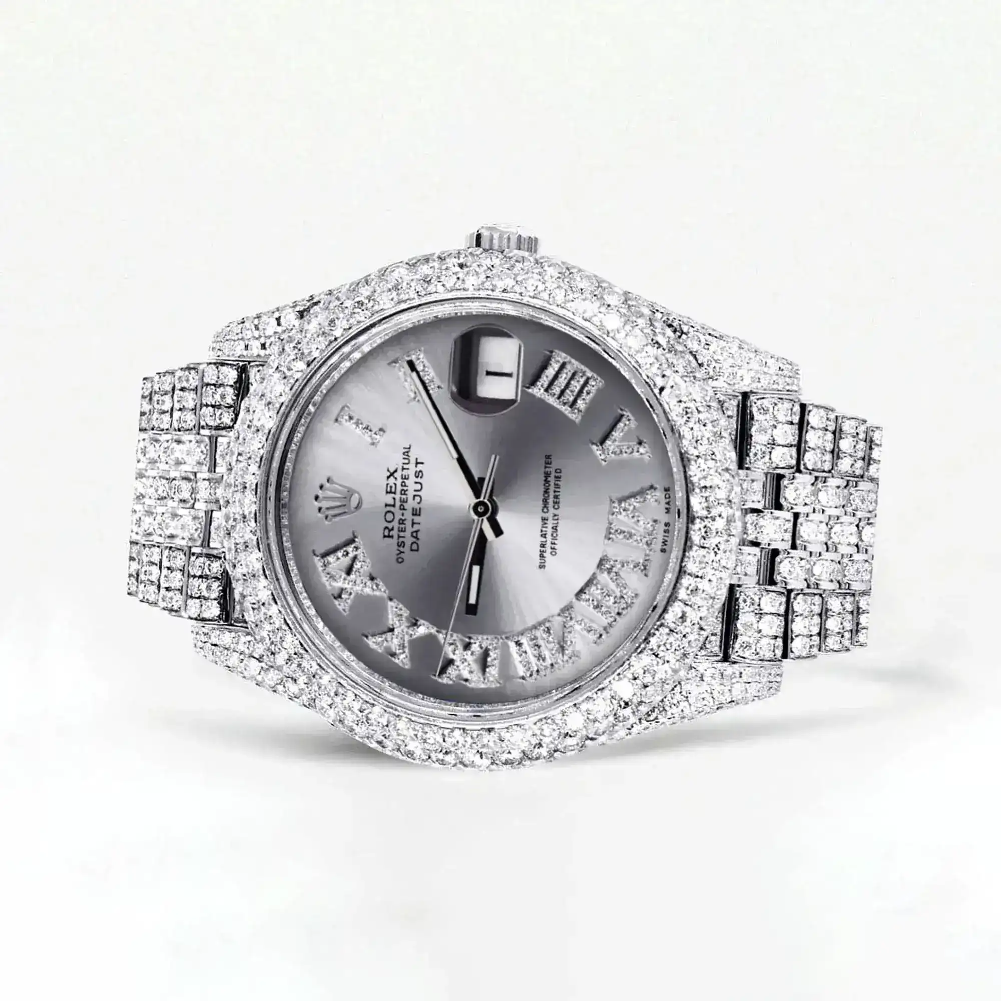 Fake Diamond Watch Iced Out Rolex Replica b073