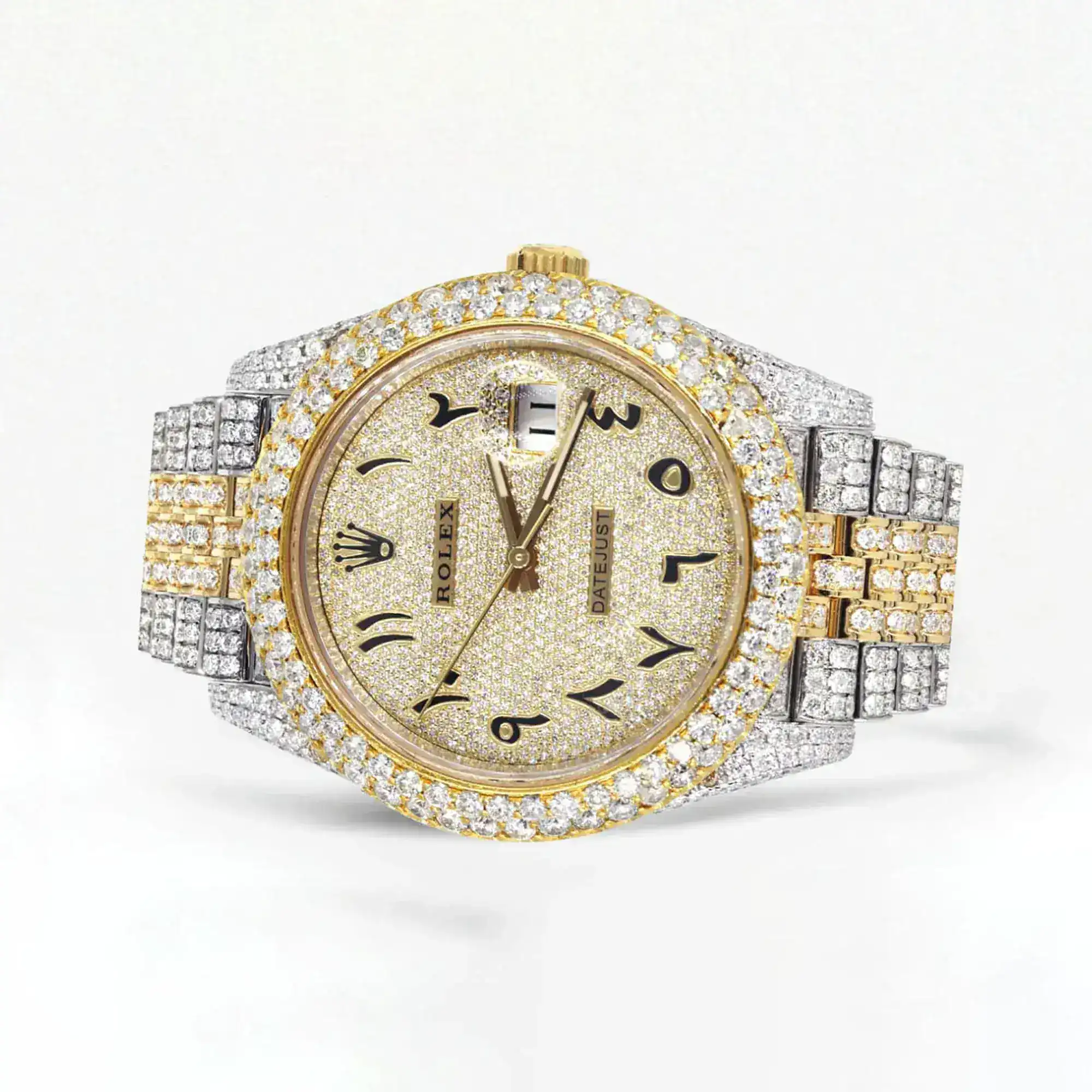 Fake Diamond Watch Iced Out Rolex Replica b079