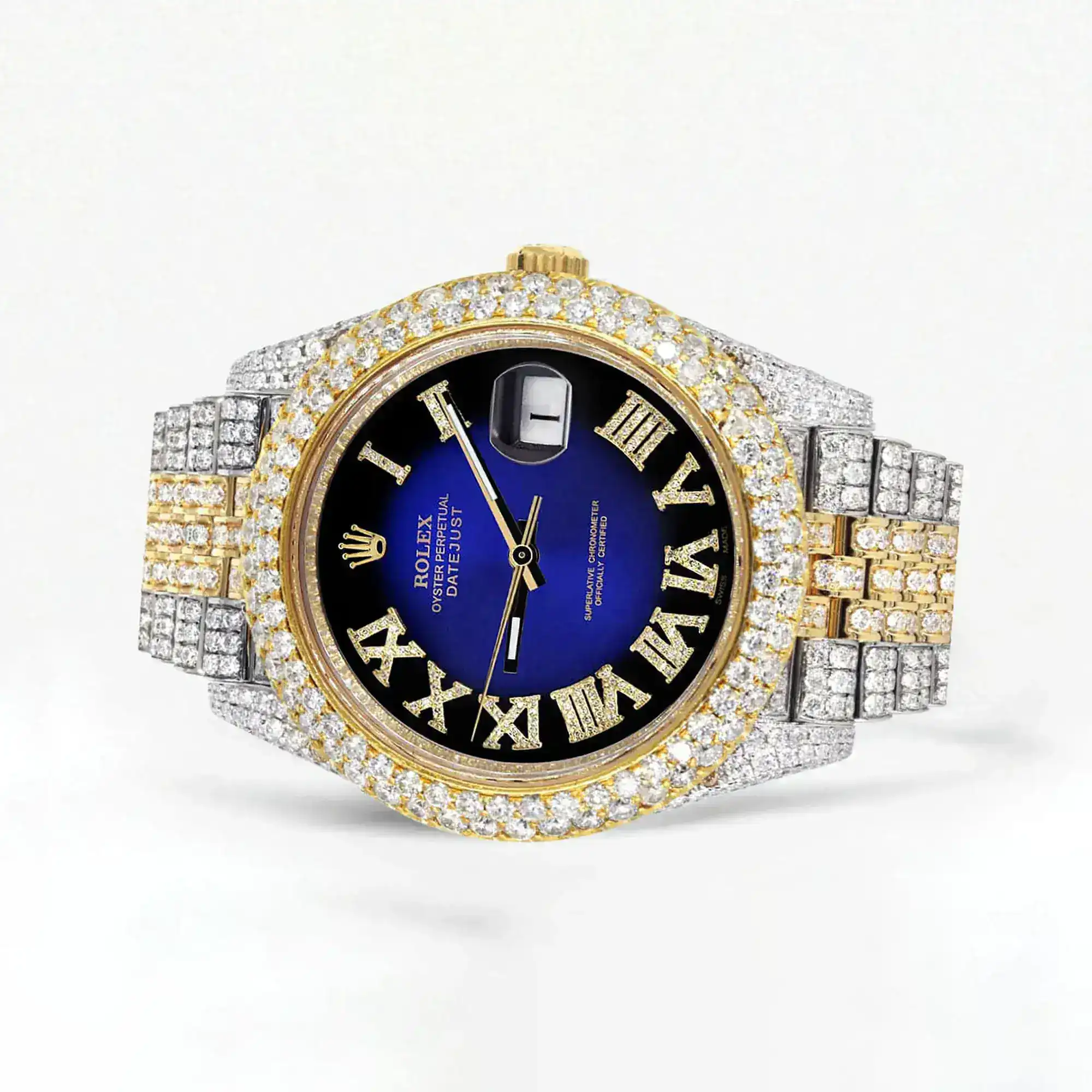 Fake Diamond Watch Iced Out Rolex Replica b087