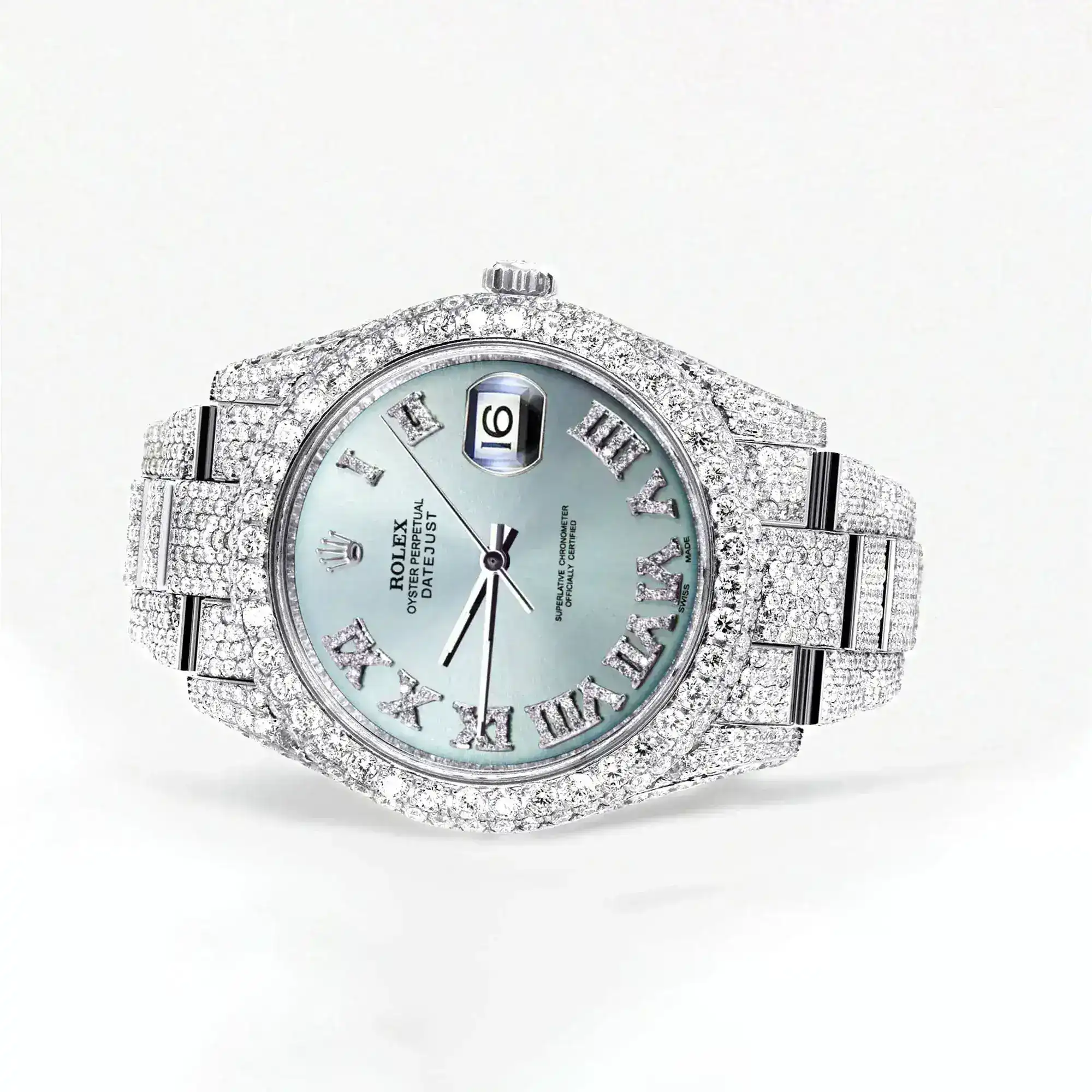 Fake Diamond Watch Iced Out Rolex Replica b088