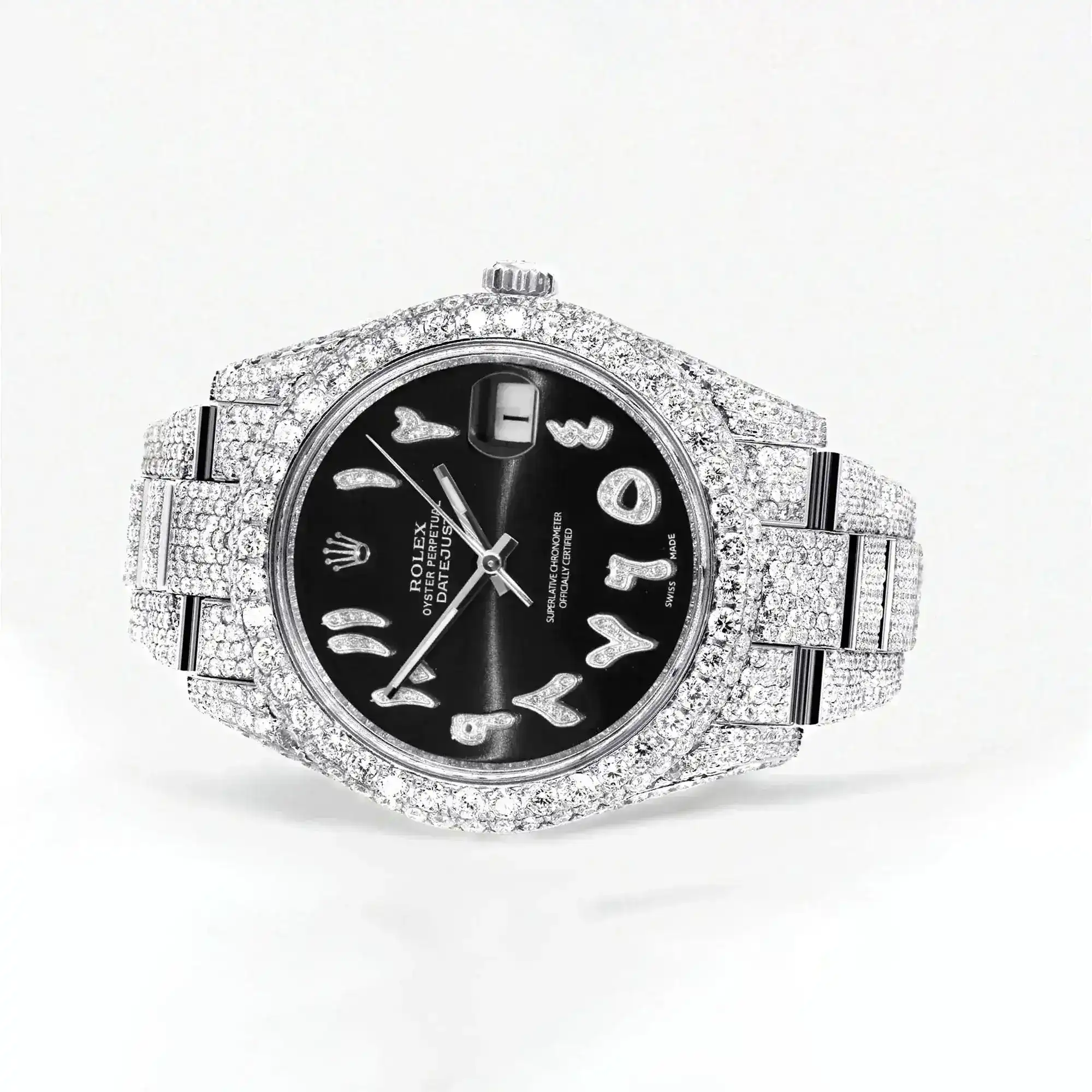 Fake Diamond Watch Iced Out Rolex Replica b091