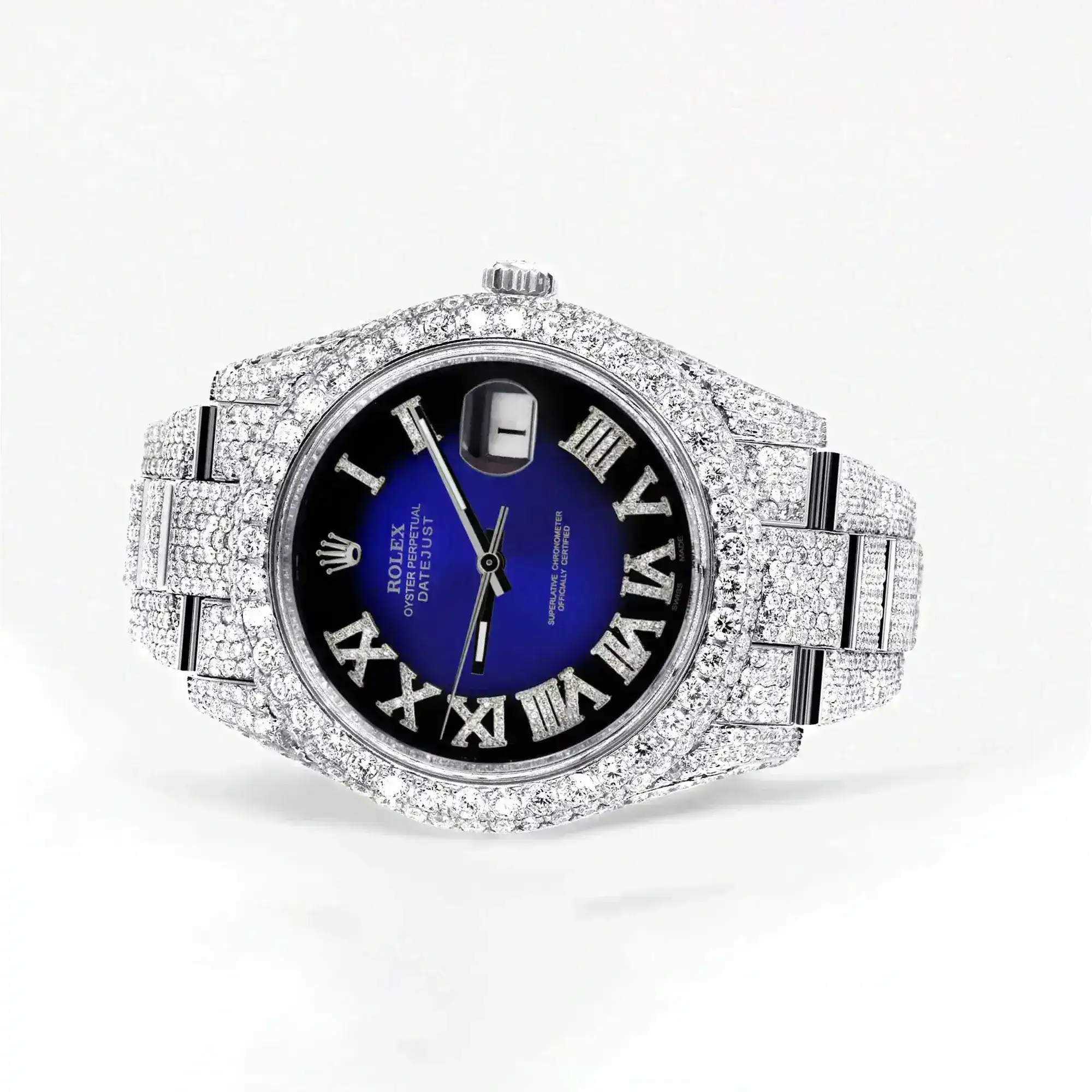 Fake Diamond Watch Iced Out Rolex Replica b094