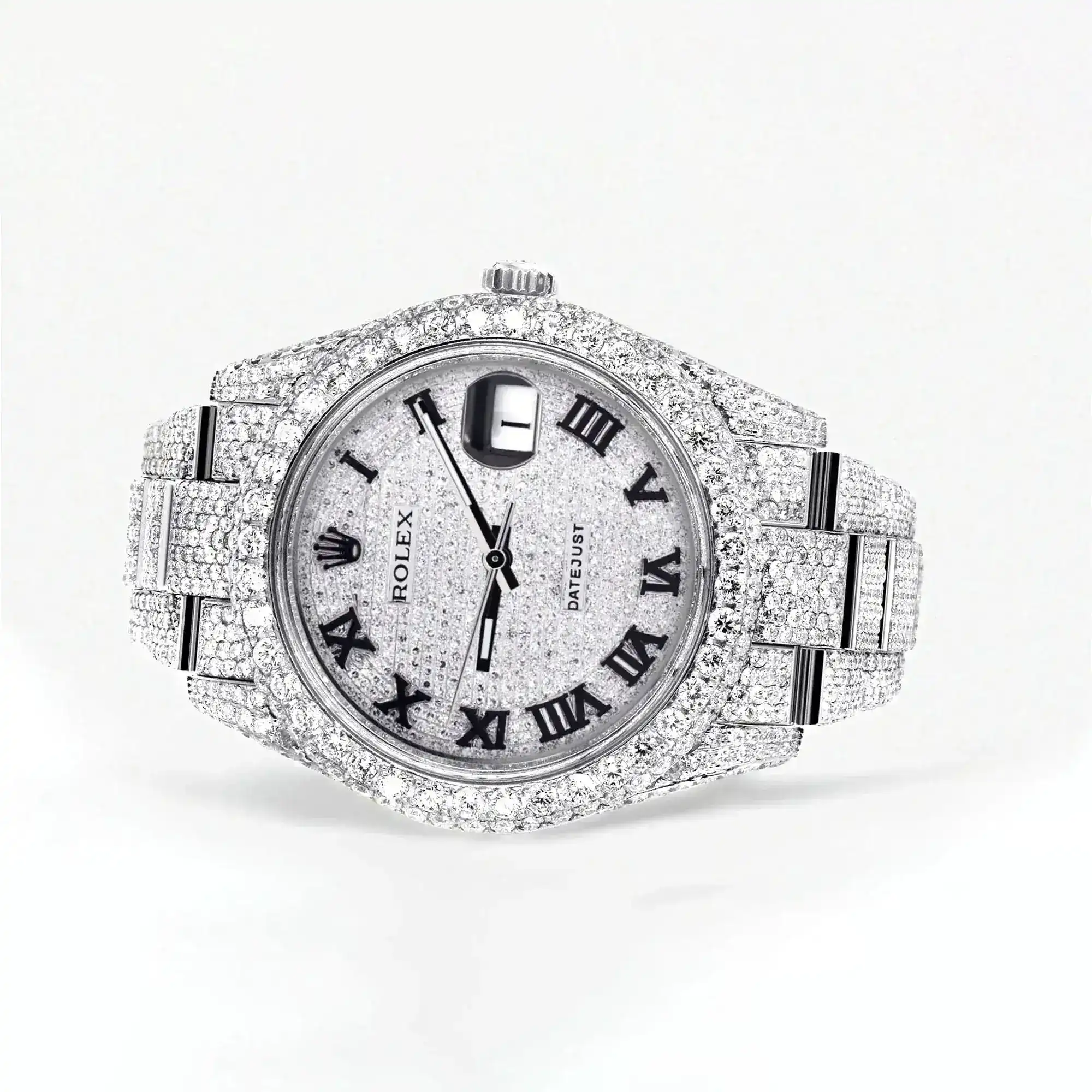 Fake Diamond Watch Iced Out Rolex Replica b097