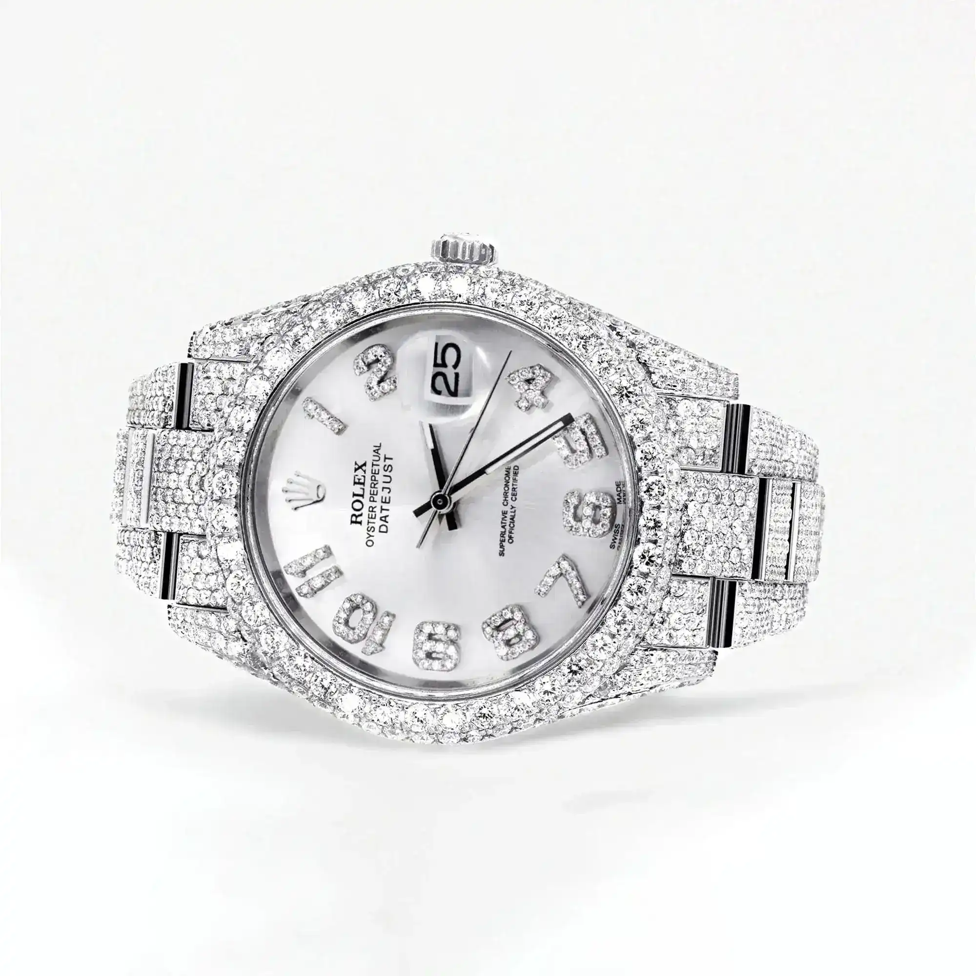 Fake Diamond Watch Iced Out Rolex Replica b101