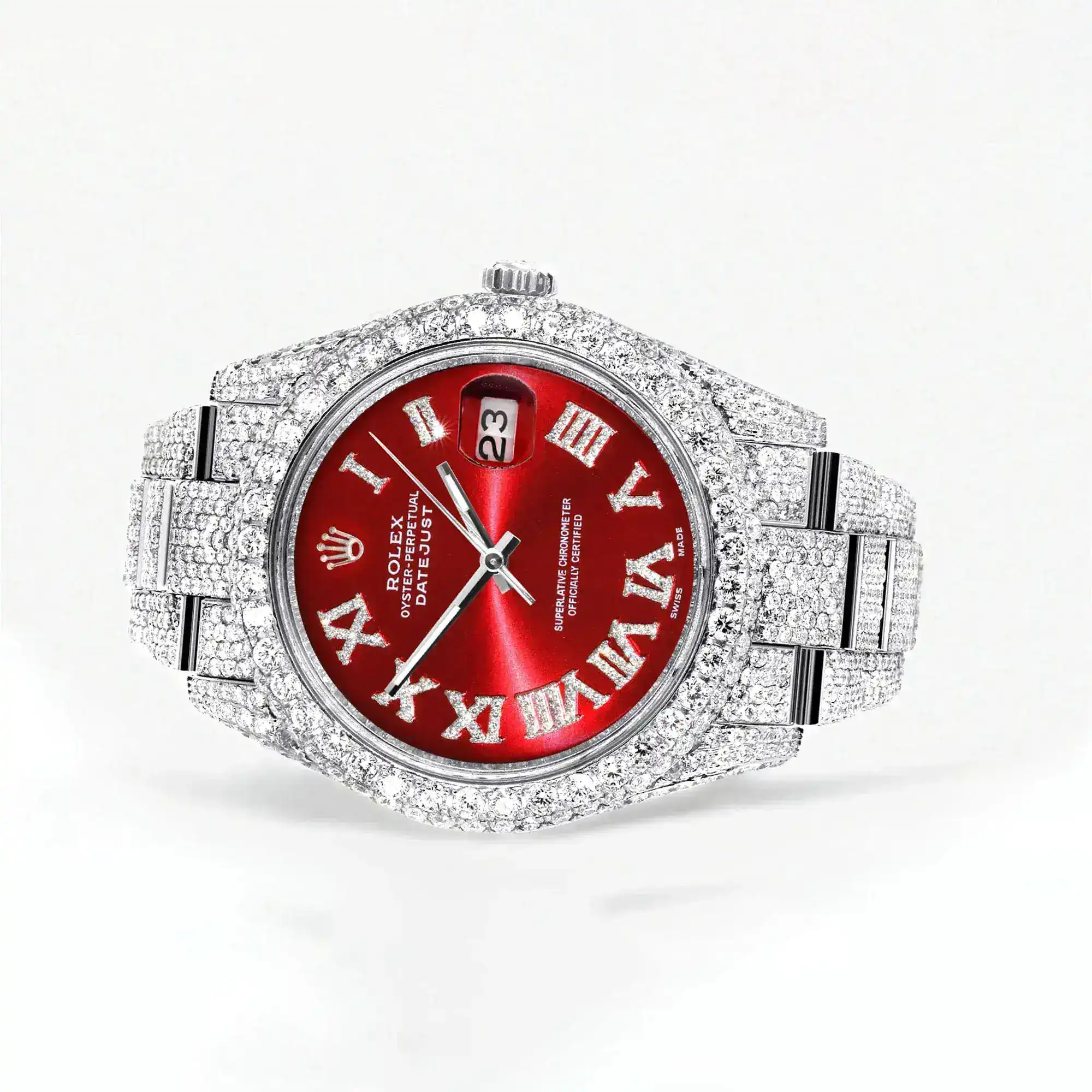 Fake Diamond Watch Iced Out Rolex Replica b105