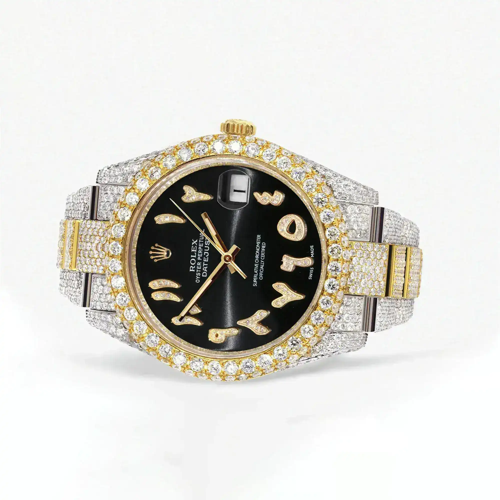 Fake Diamond Watch Iced Out Rolex Replica b108