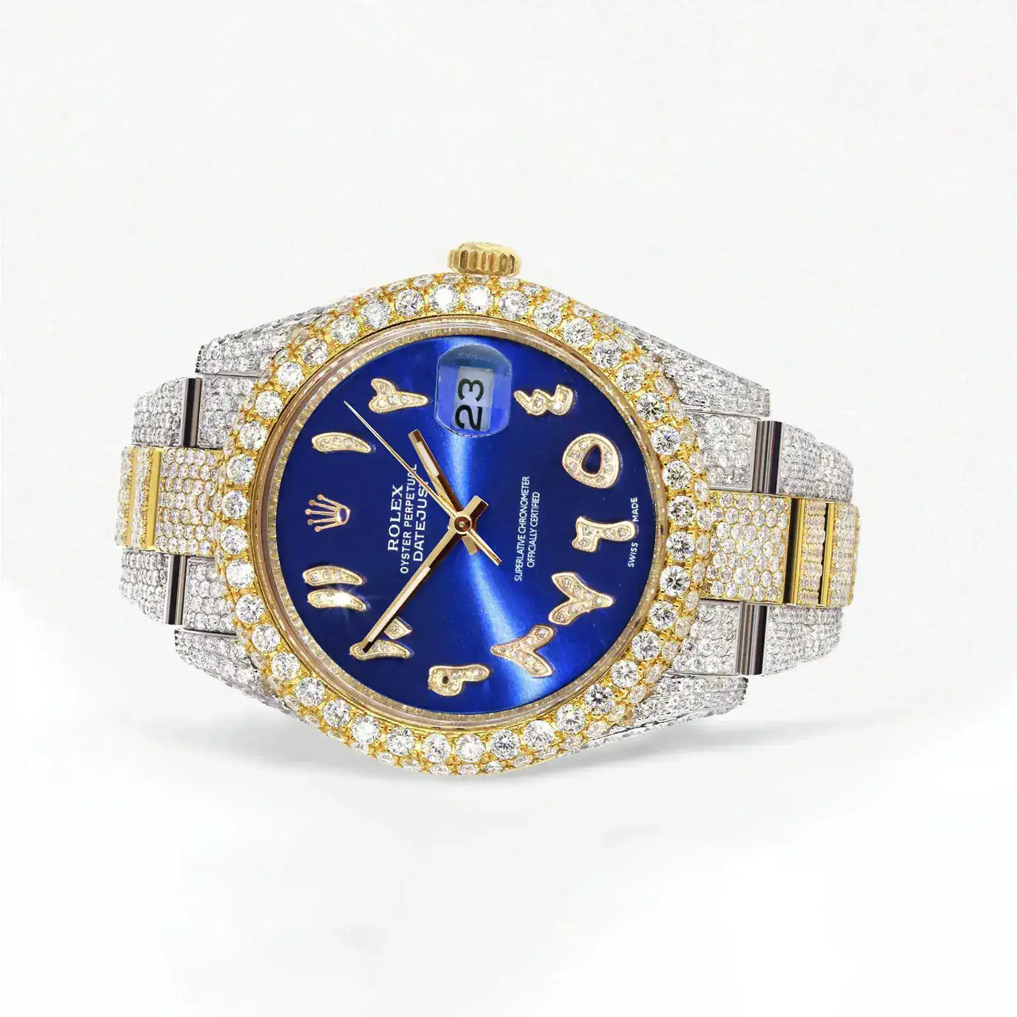 Fake Diamond Watch Iced Out Rolex Replica b109