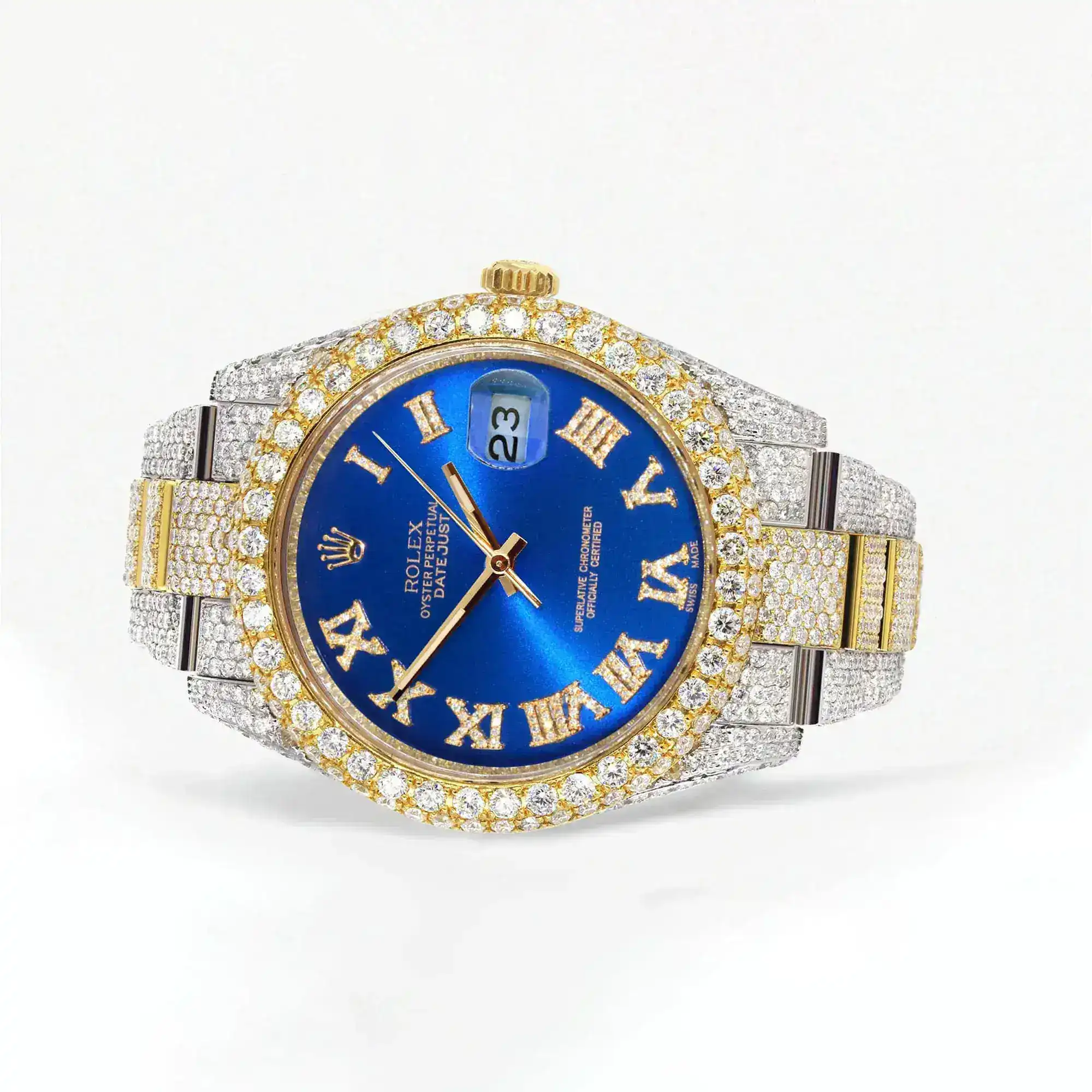 Fake Diamond Watch Iced Out Rolex Replica b111