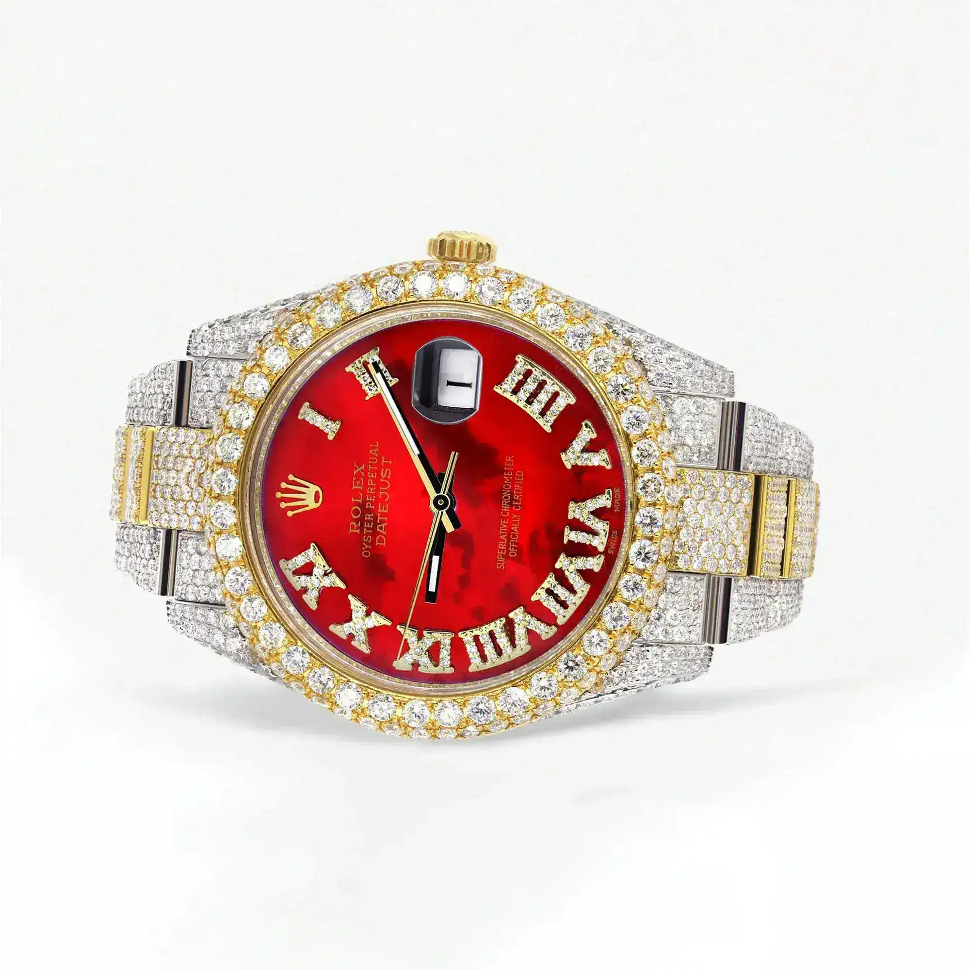 Fake Diamond Watch Iced Out Rolex Replica b117