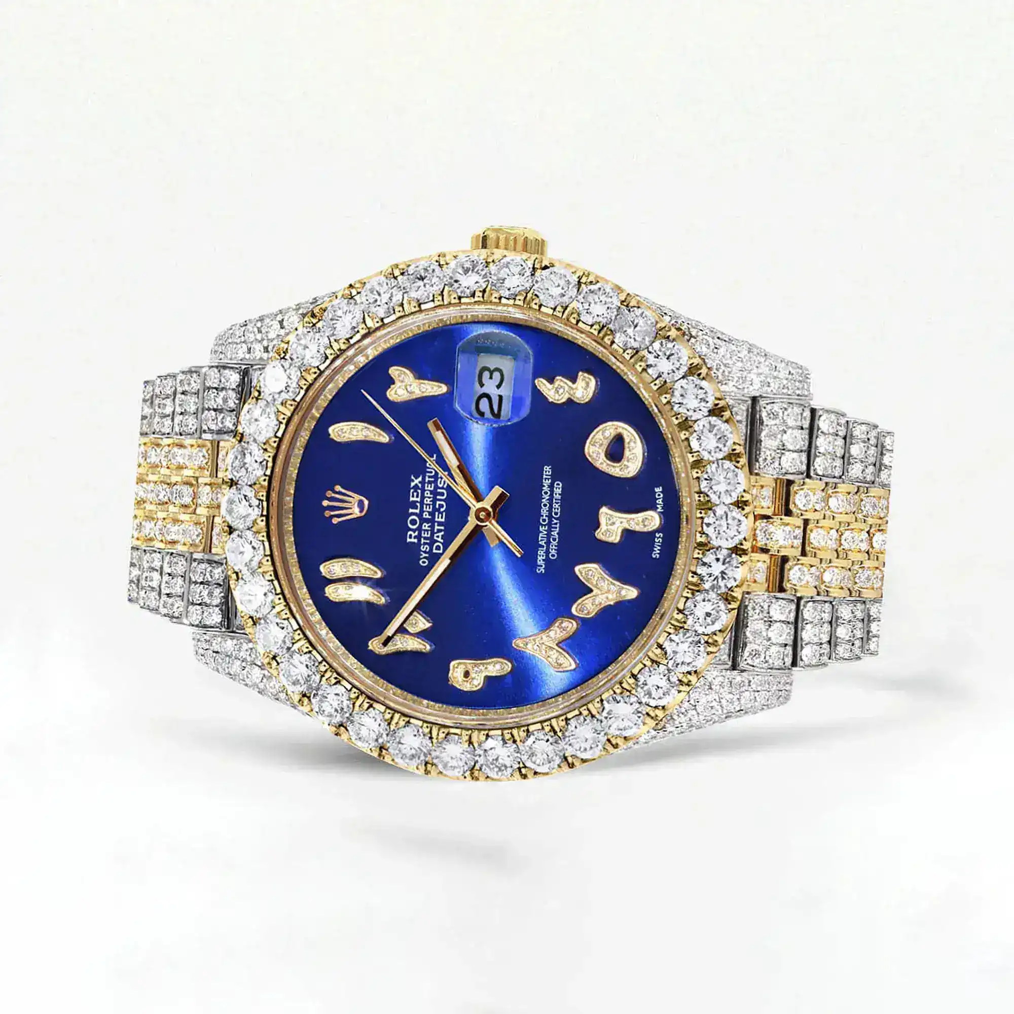 Fake Diamond Watch Iced Out Rolex Replica b120