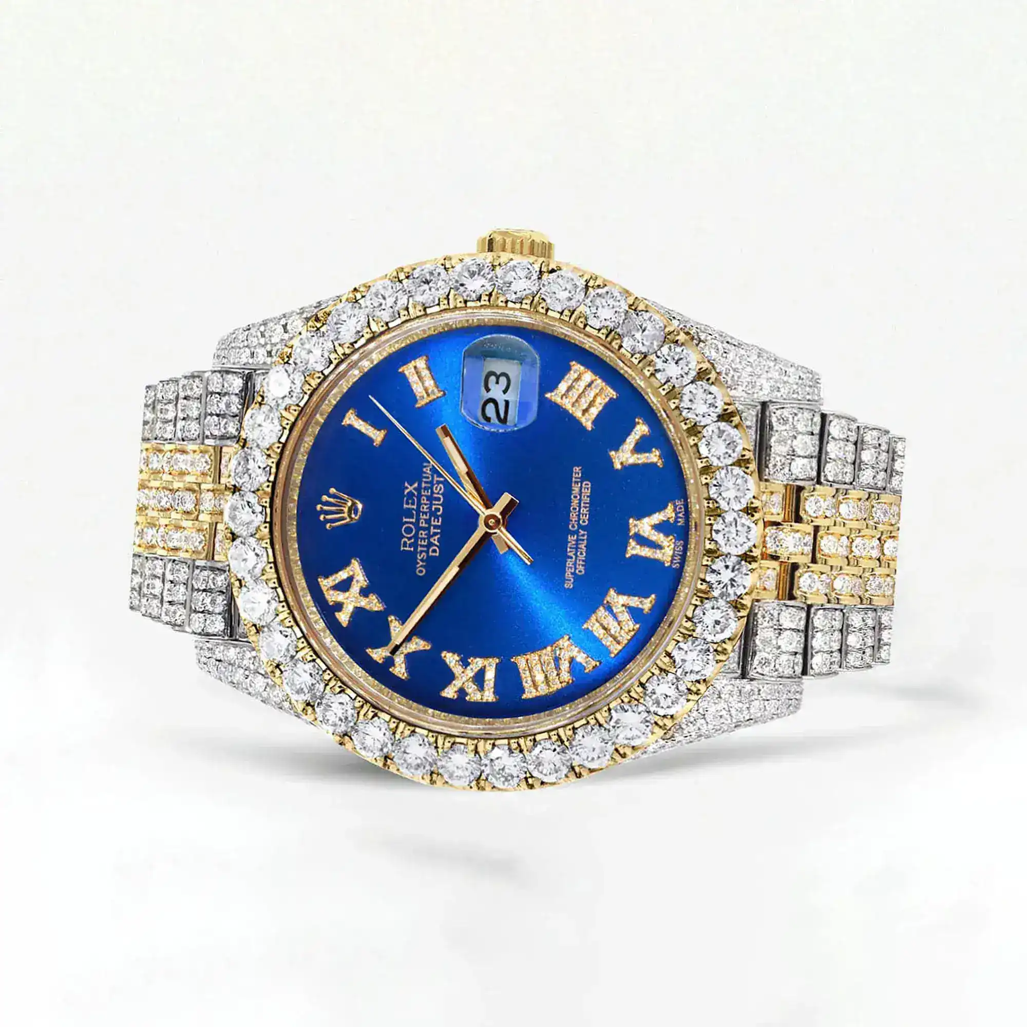 Fake Diamond Watch Iced Out Rolex Replica b130