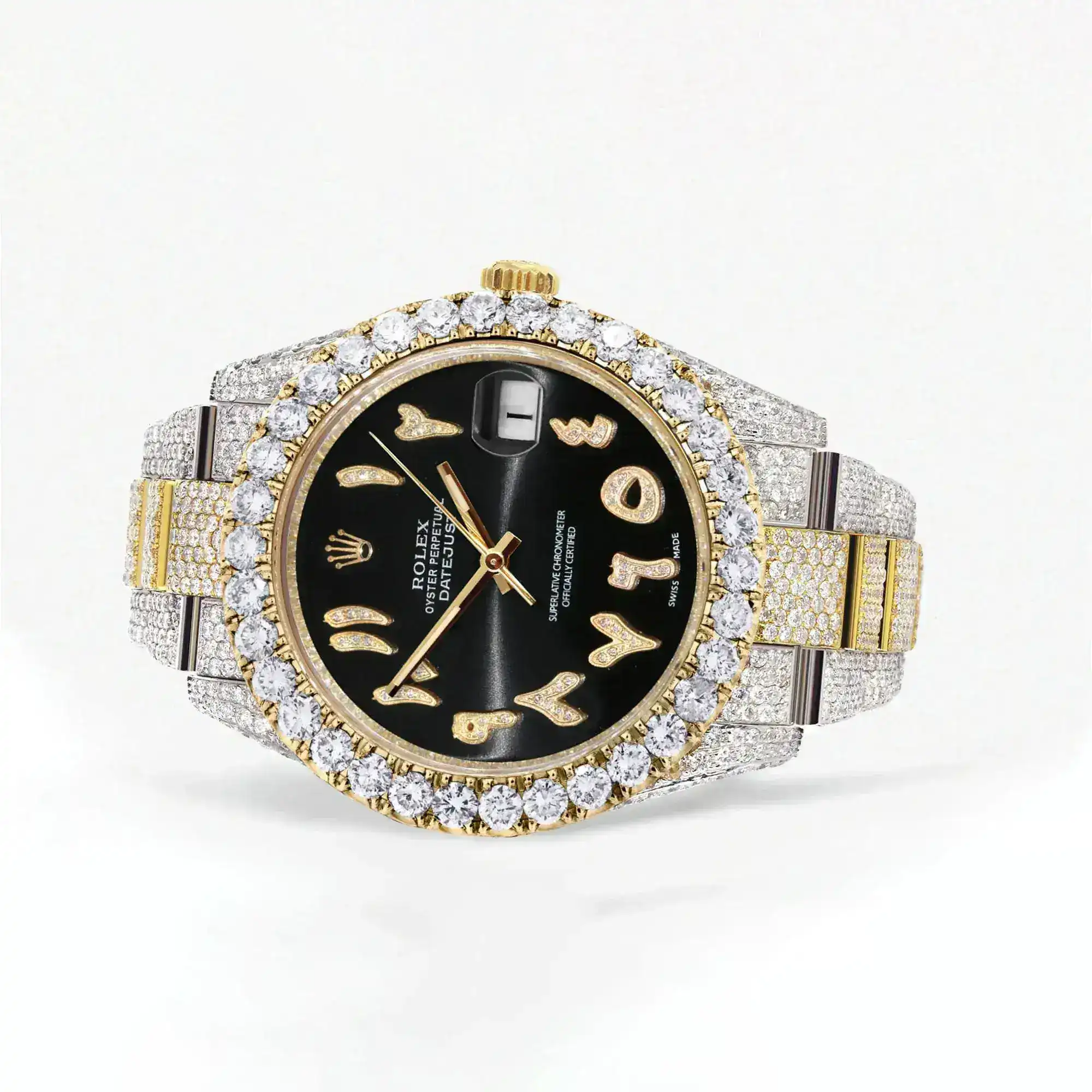 Fake Diamond Watch Iced Out Rolex Replica b132