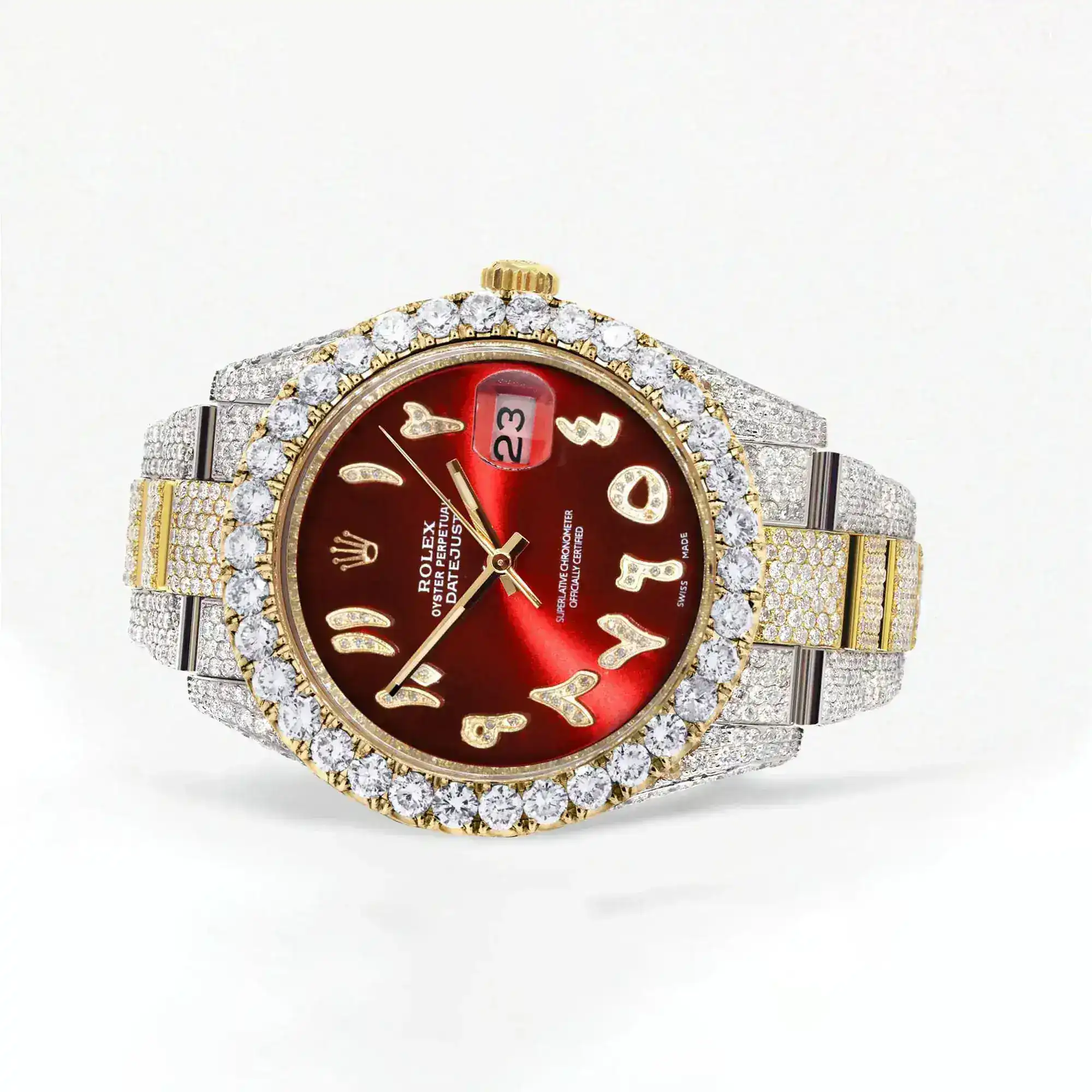 Fake Diamond Watch Iced Out Rolex Replica b134