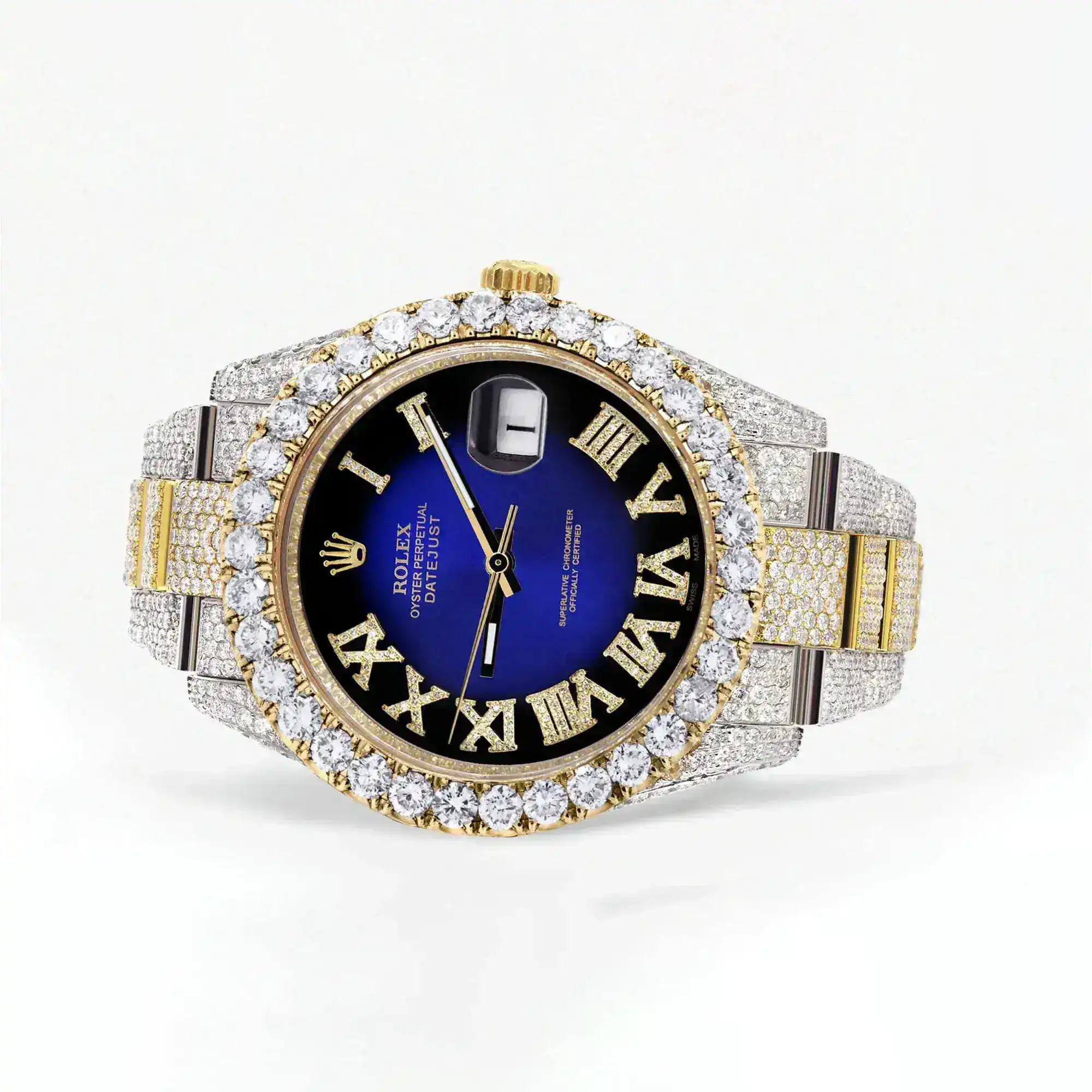 Fake Diamond Watch Iced Out Rolex Replica b136
