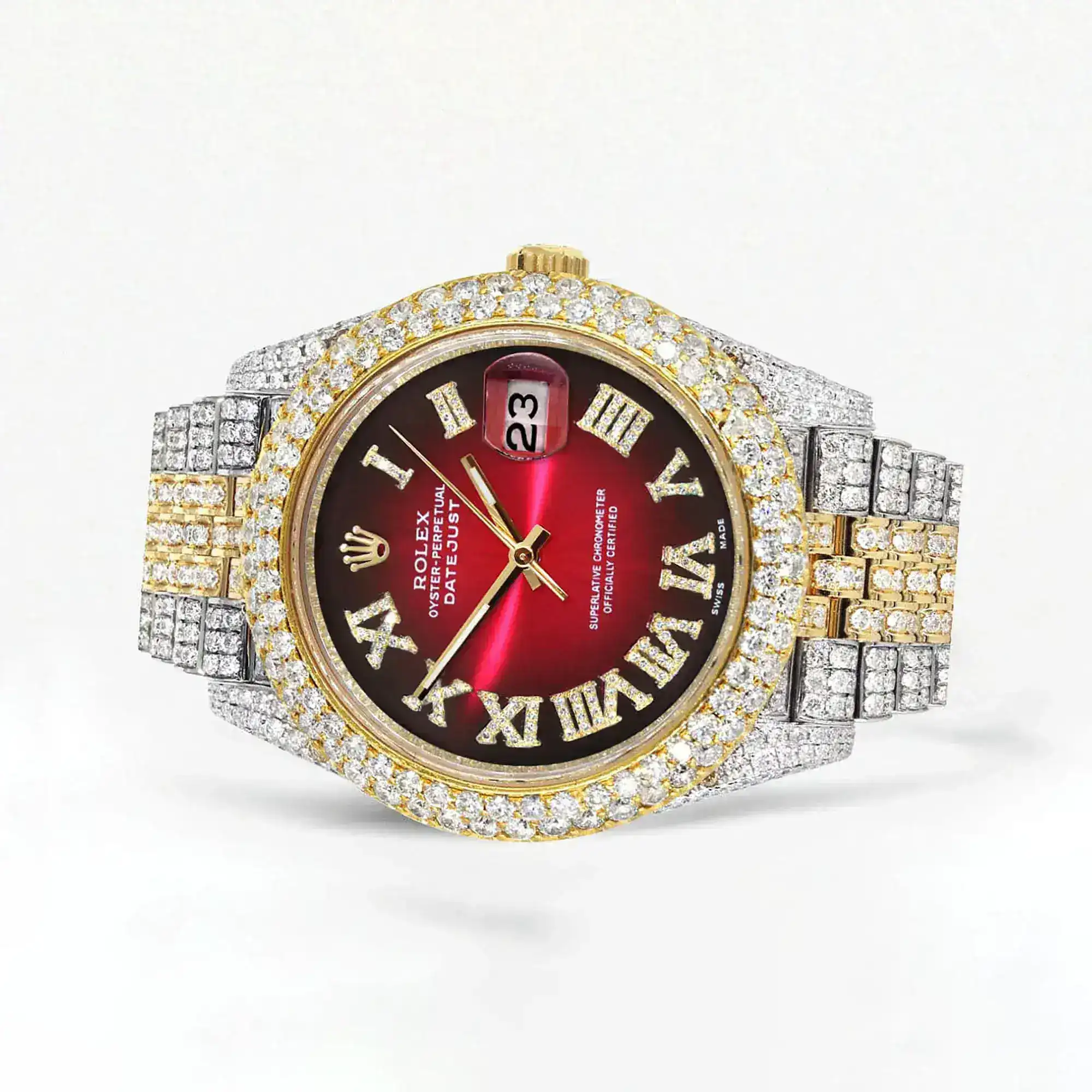 Fake Diamond Watch Iced Out Rolex Replica b167