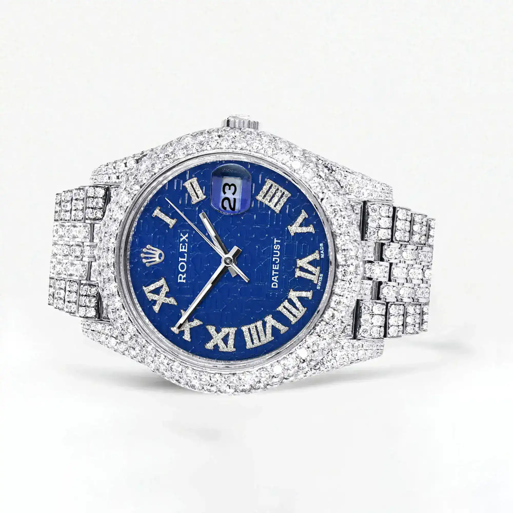 Fake Diamond Watch Iced Out Rolex Replica b171