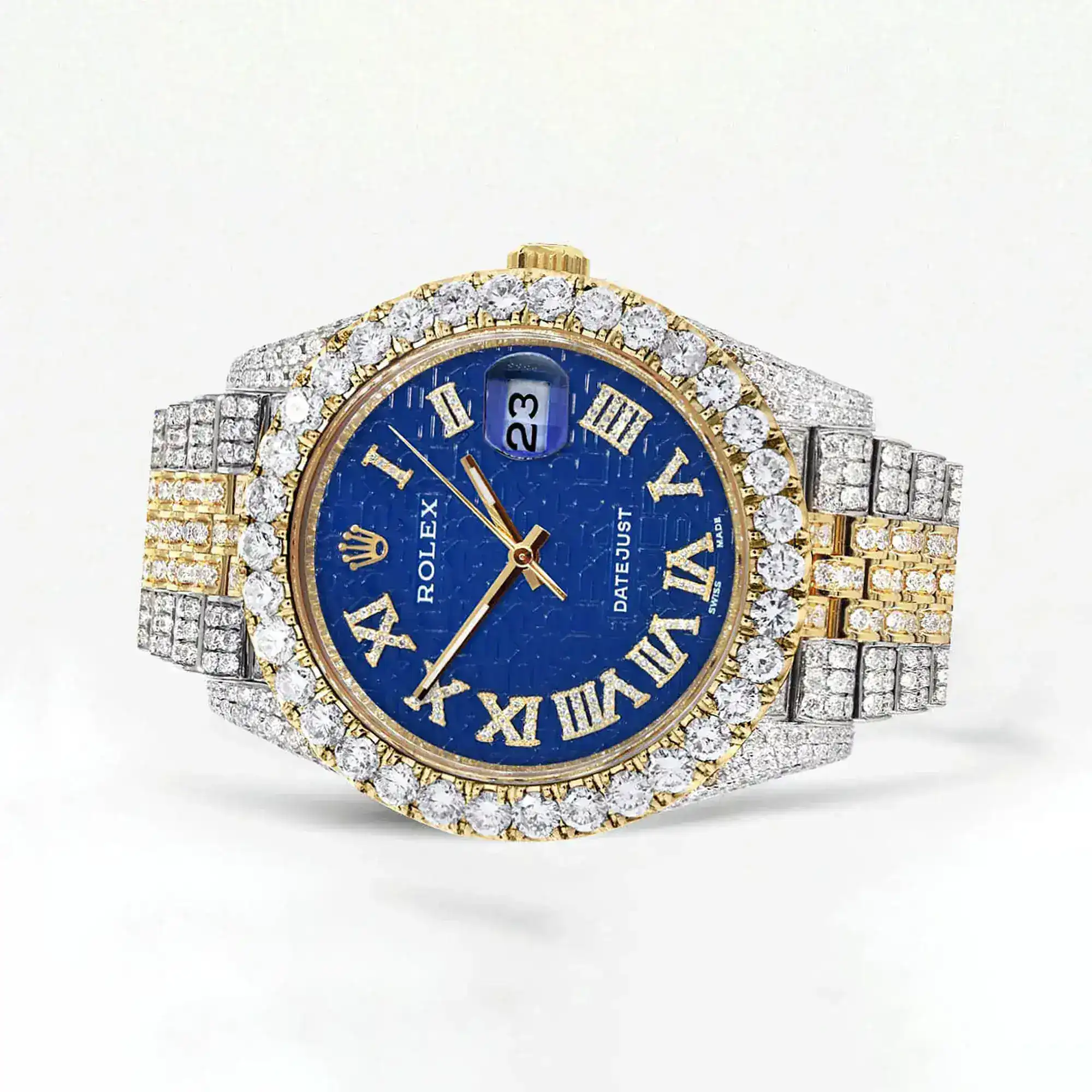 Fake Diamond Watch Iced Out Rolex Replica b180
