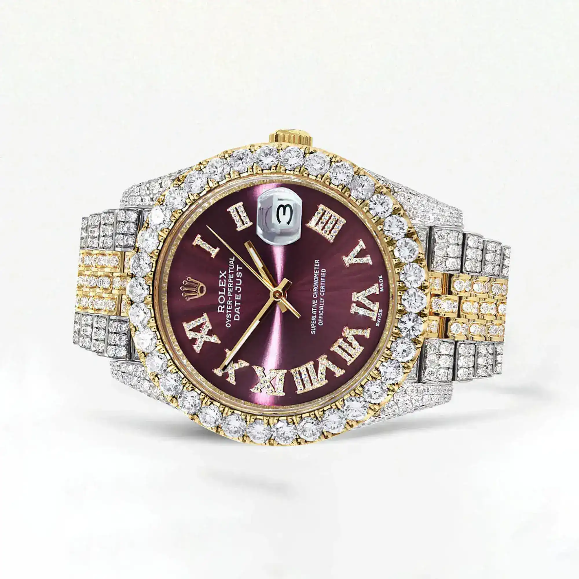 Fake Diamond Watch Iced Out Rolex Replica b183