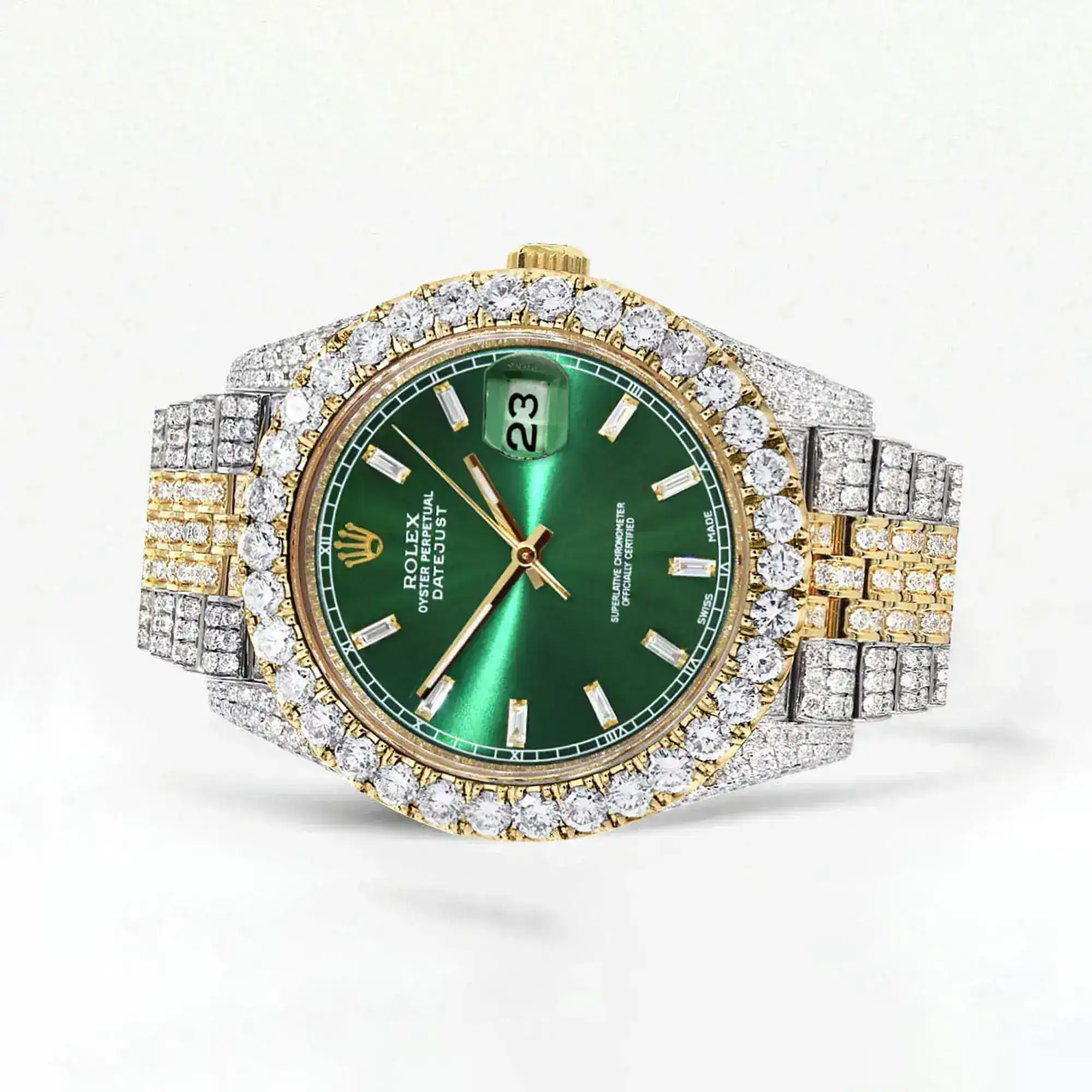Fake Diamond Watch Iced Out Rolex Replica b188