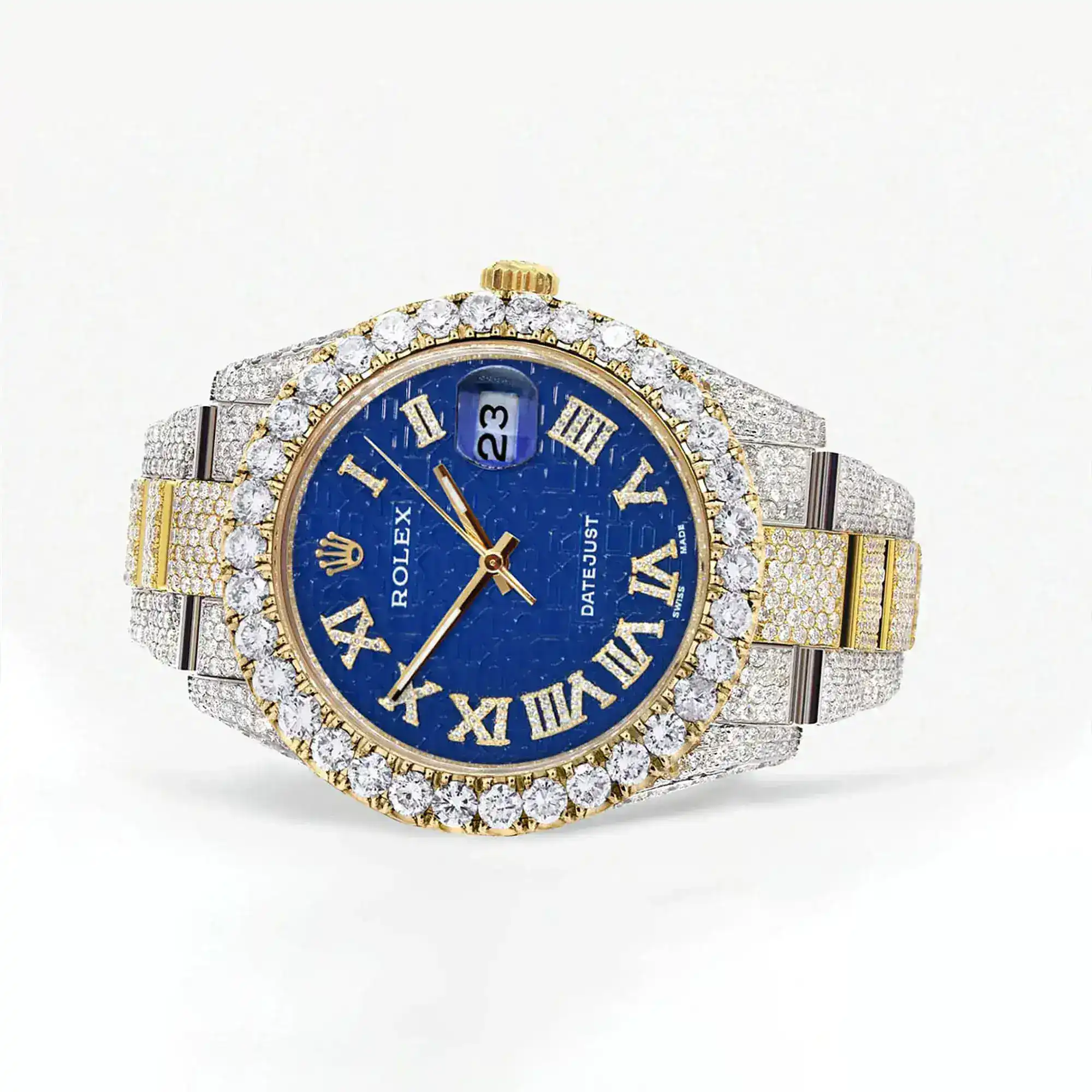 Fake Diamond Watch Iced Out Rolex Replica b189