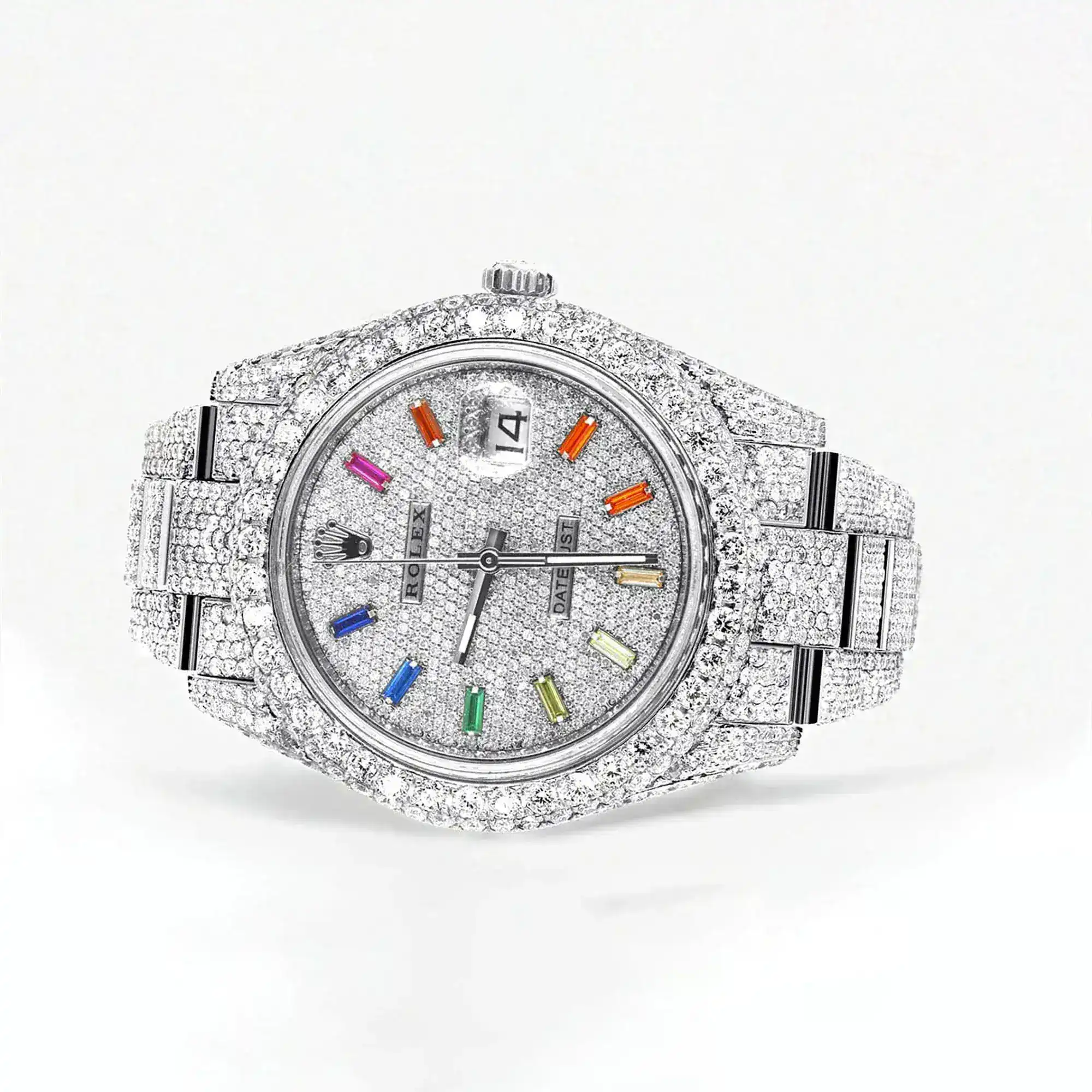 Fake Diamond Watch Iced Out Rolex Replica b199