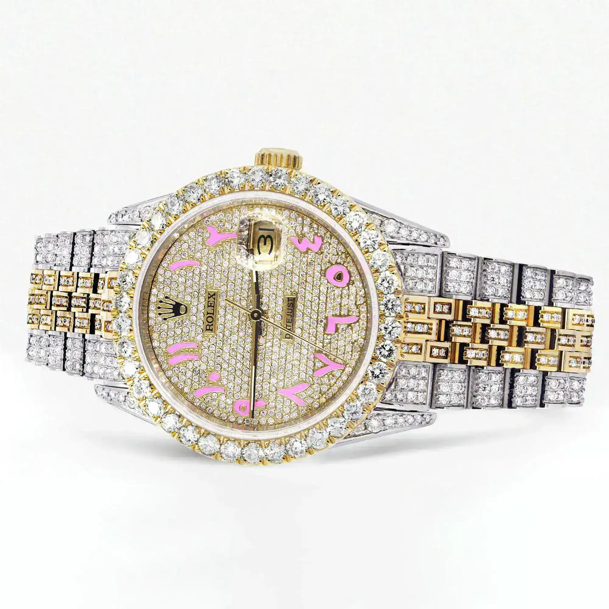 Fake Diamond Watch Iced Out Rolex Replica b201
