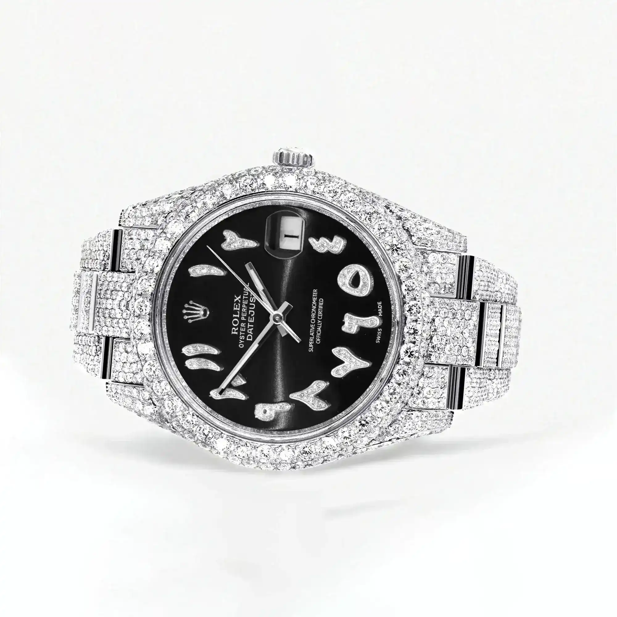 Fake Diamond Watch Iced Out Rolex Replica b213