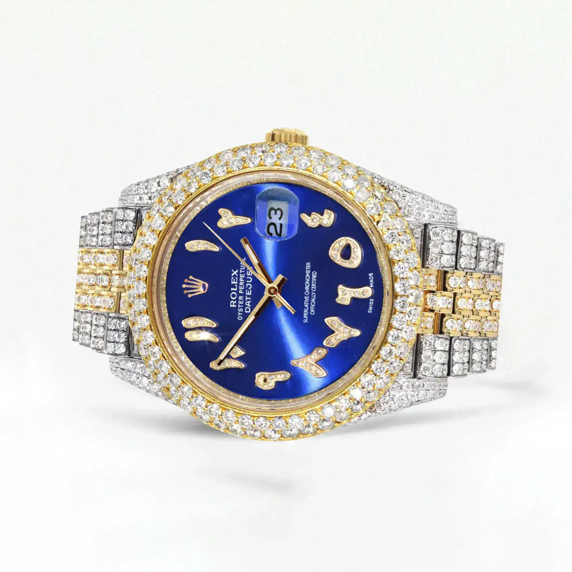 Fake Diamond Watch Iced Out Rolex Replica b223