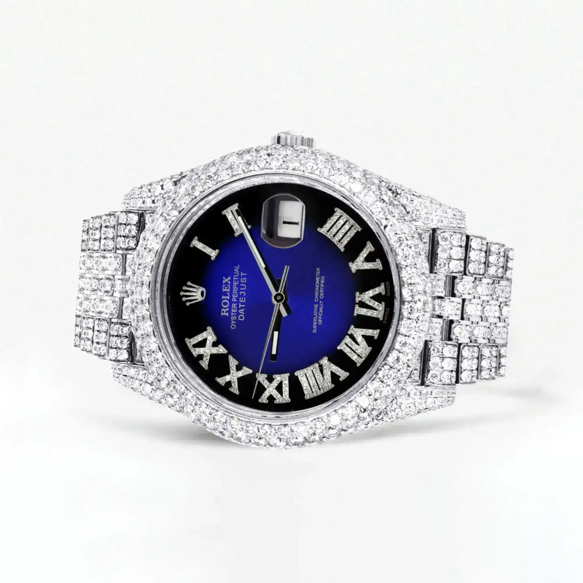 Fake Diamond Watch Iced Out Rolex Replica b224