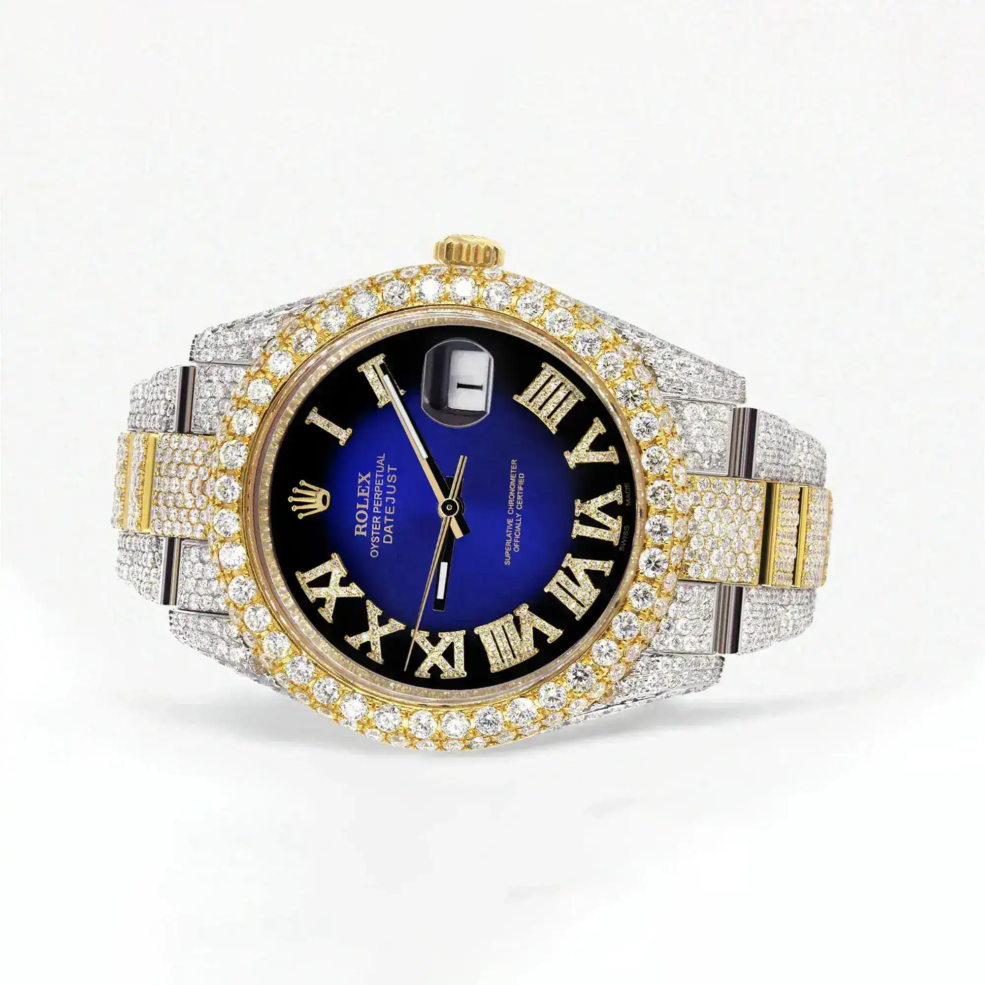 Fake Diamond Watch Iced Out Rolex Replica b227
