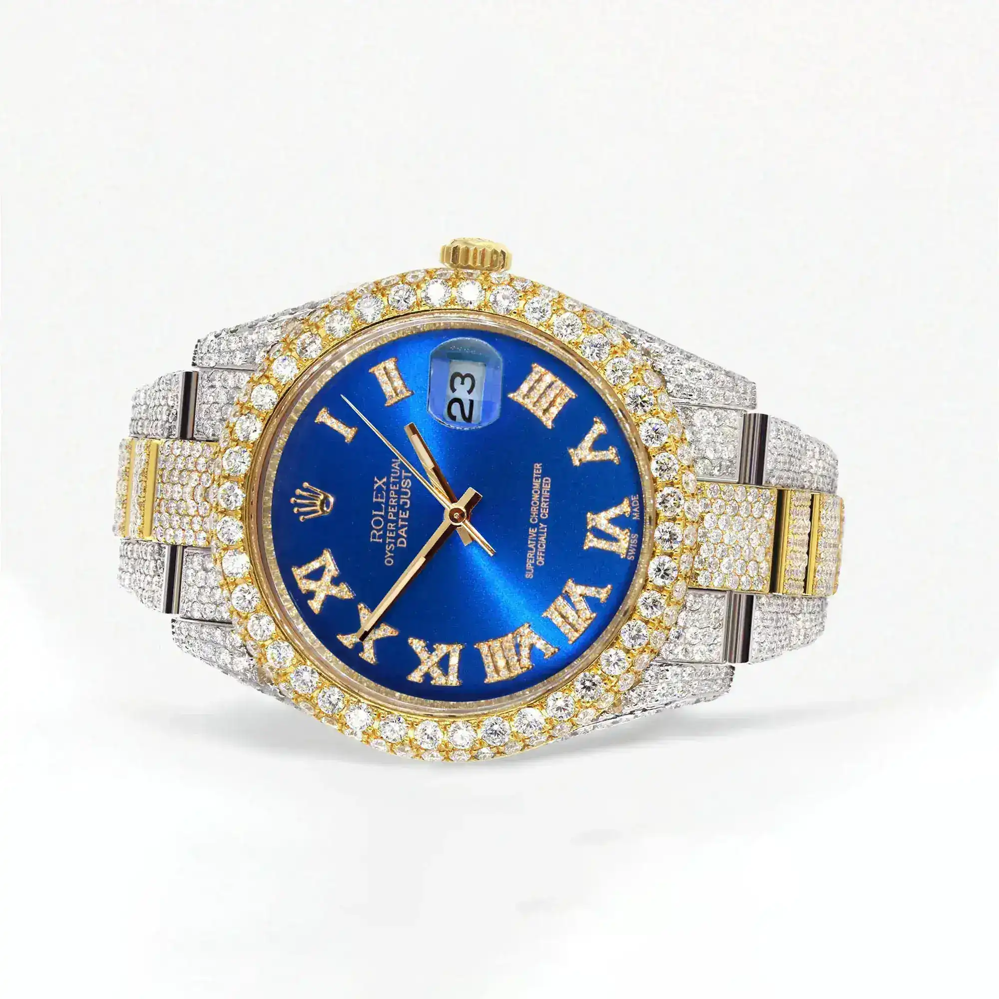 Fake Diamond Watch Iced Out Rolex Replica b231