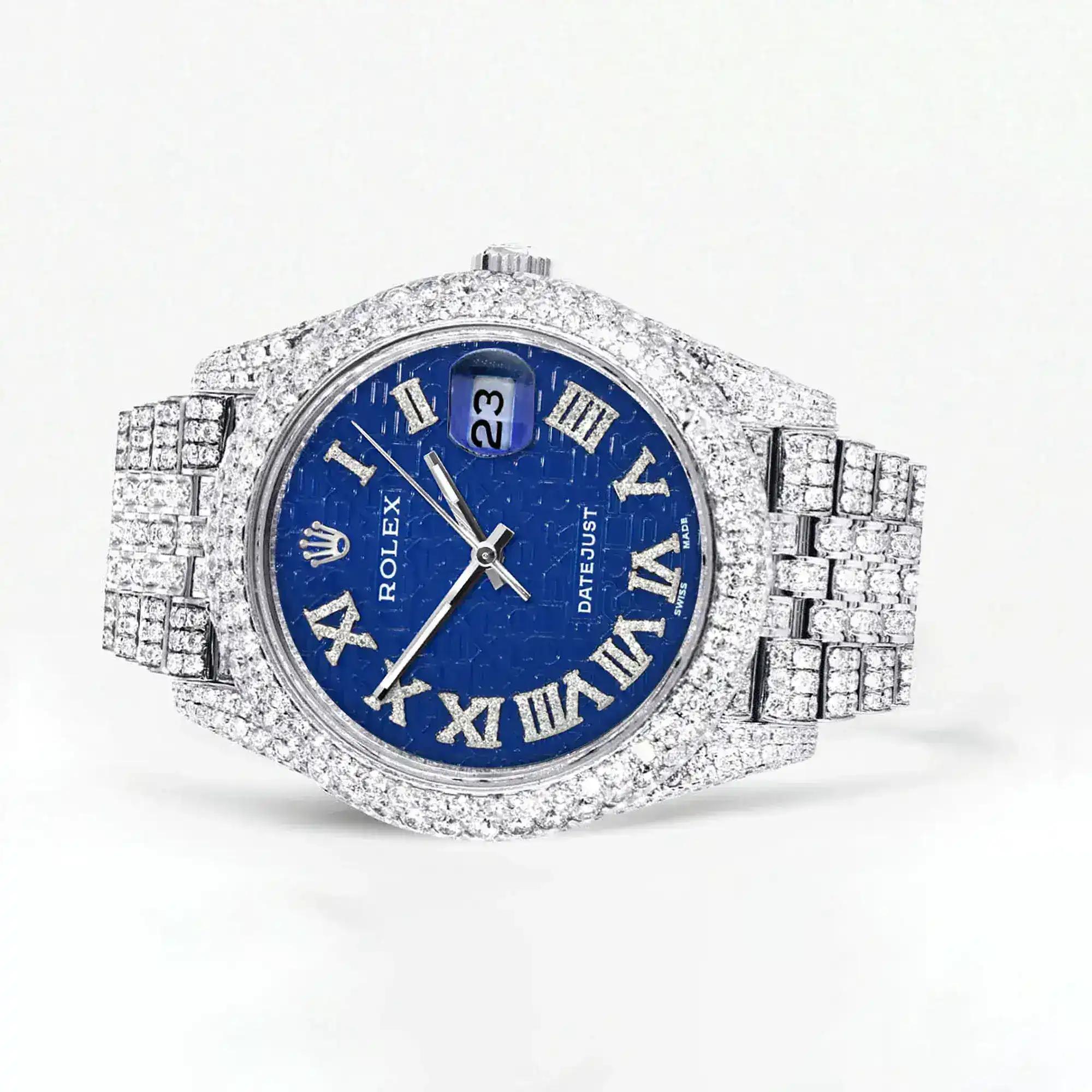 Fake Diamond Watch Iced Out Rolex Replica b232