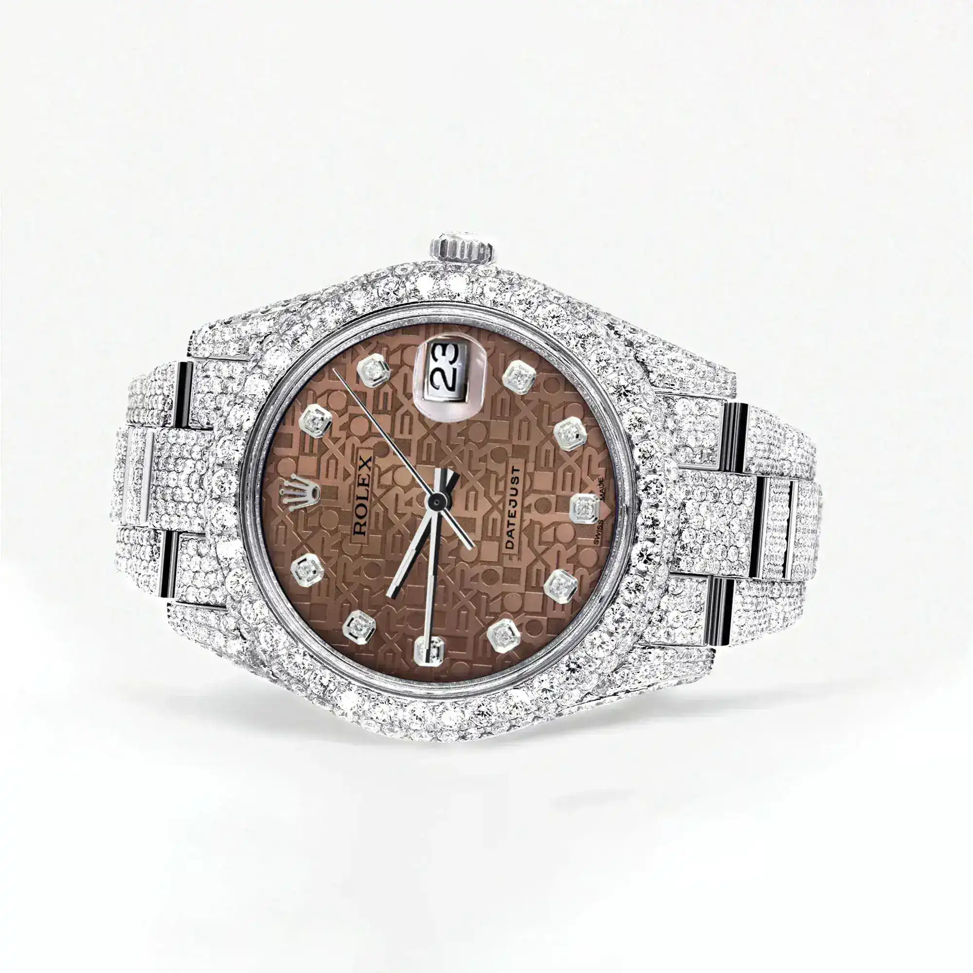 Fake Diamond Watch Iced Out Rolex Replica b234