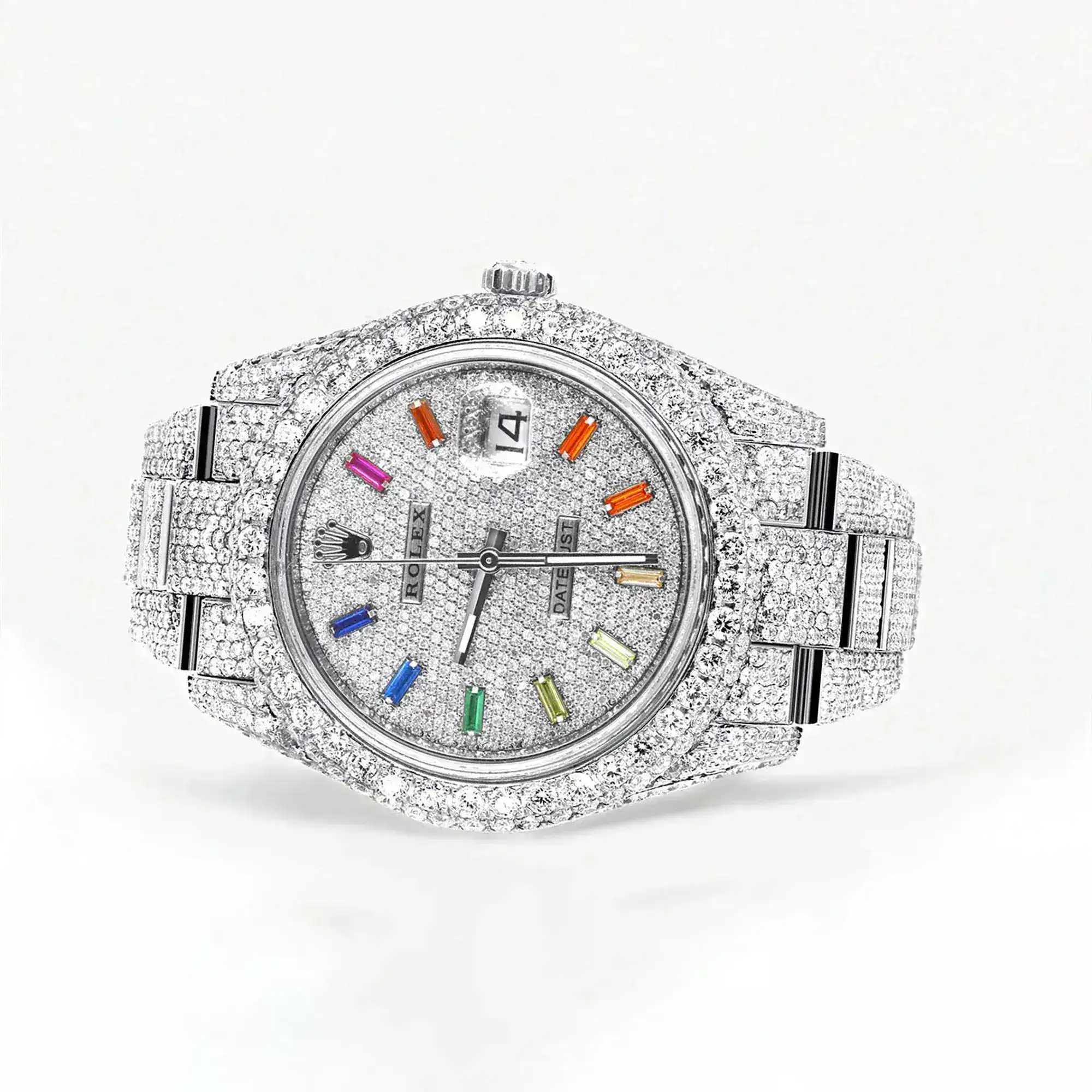 Fake Diamond Watch Iced Out Rolex Replica b235