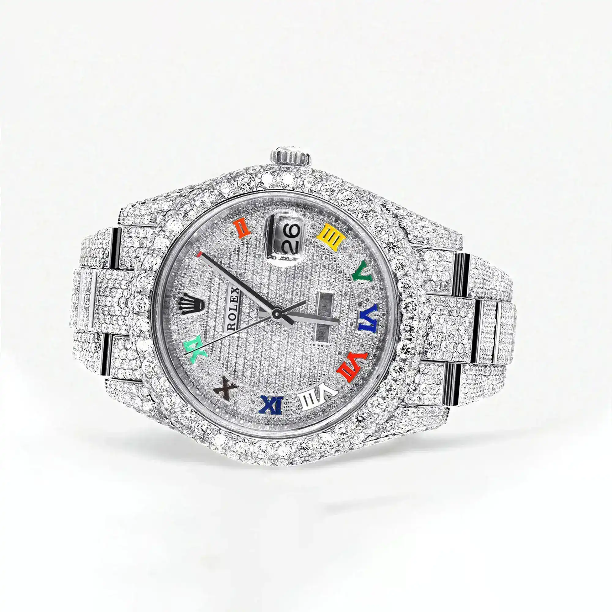 Fake Diamond Watch Iced Out Rolex Replica b236