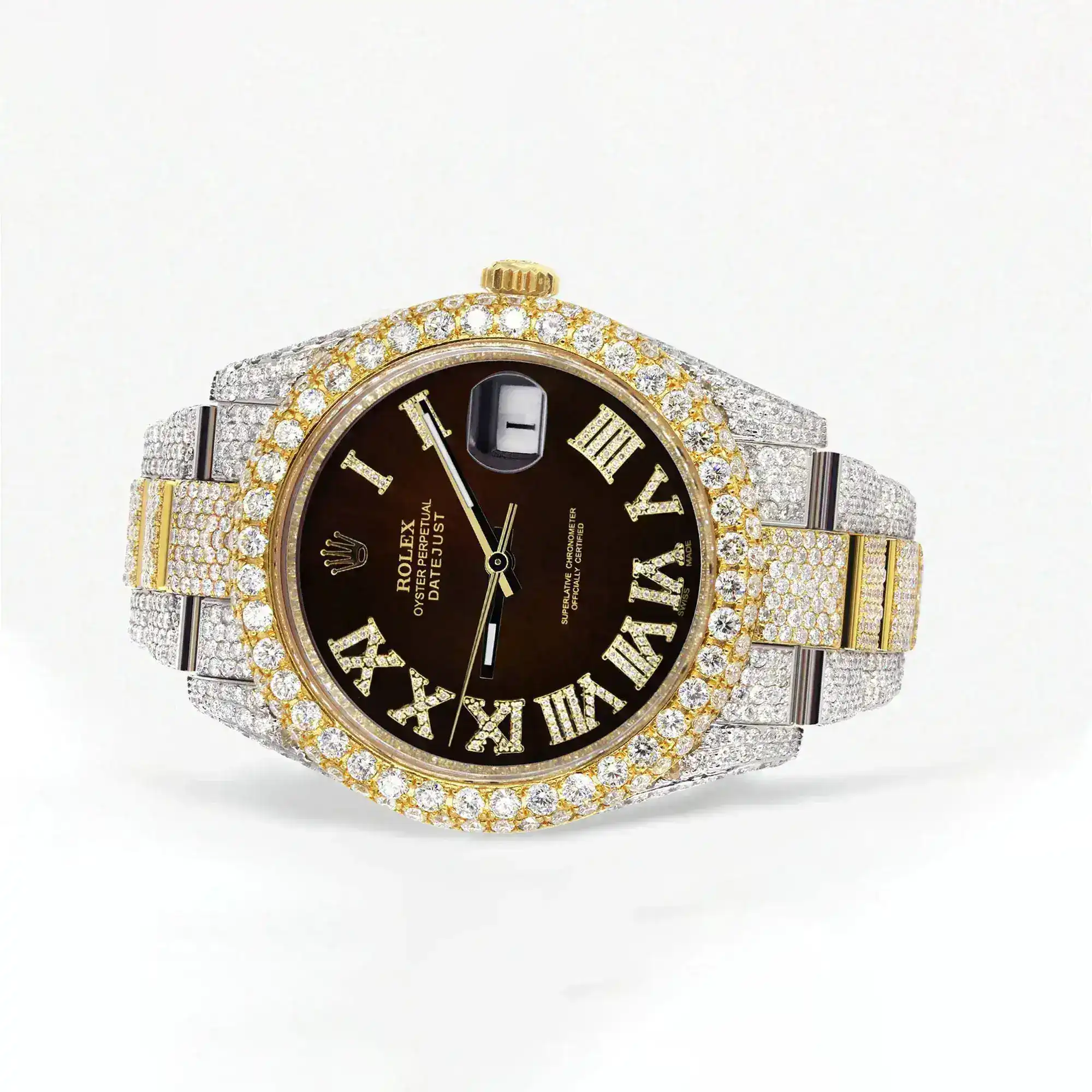 Fake Diamond Watch Iced Out Rolex Replica b237