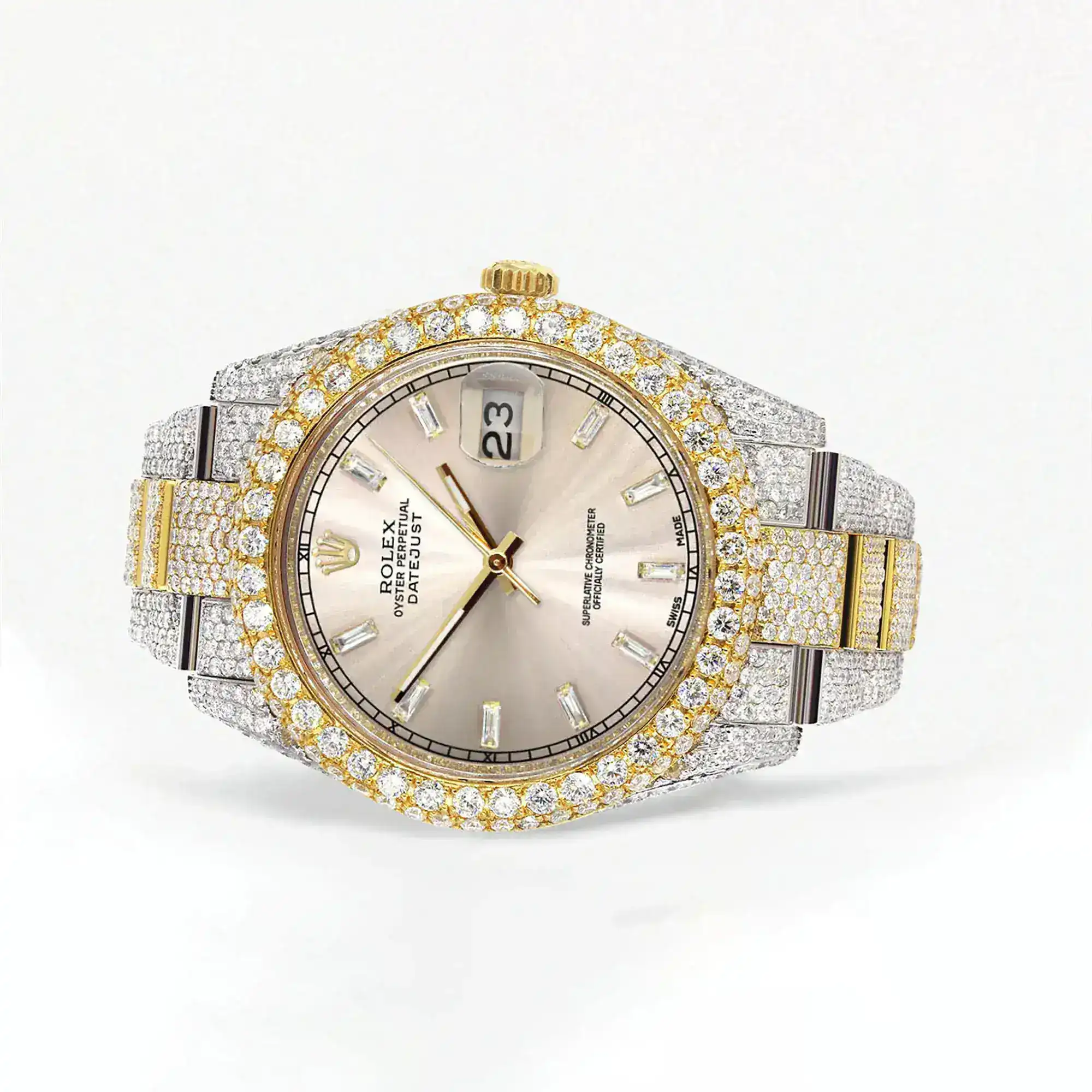 Fake Diamond Watch Iced Out Rolex Replica b242
