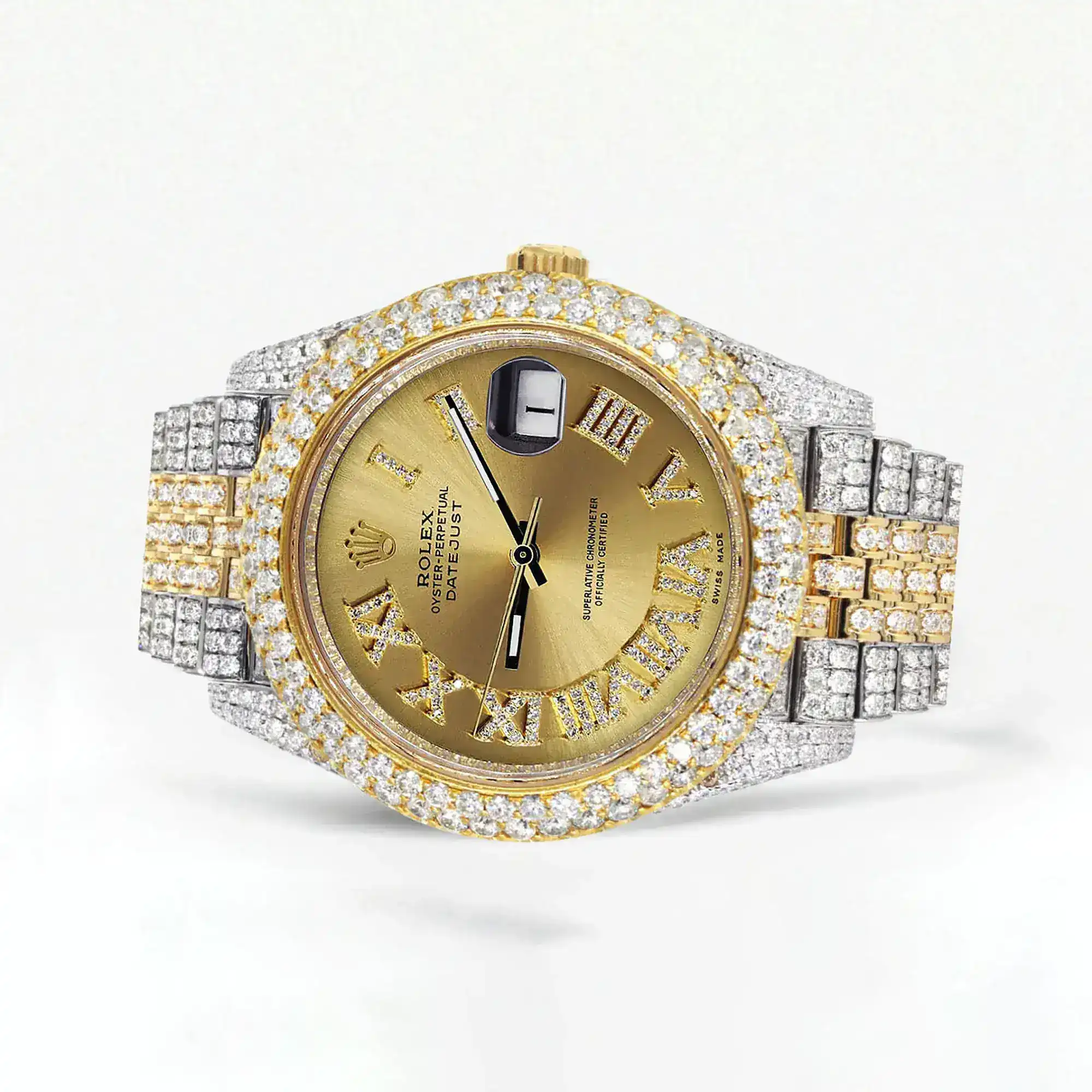 Fake Diamond Watch Iced Out Rolex Replica b248