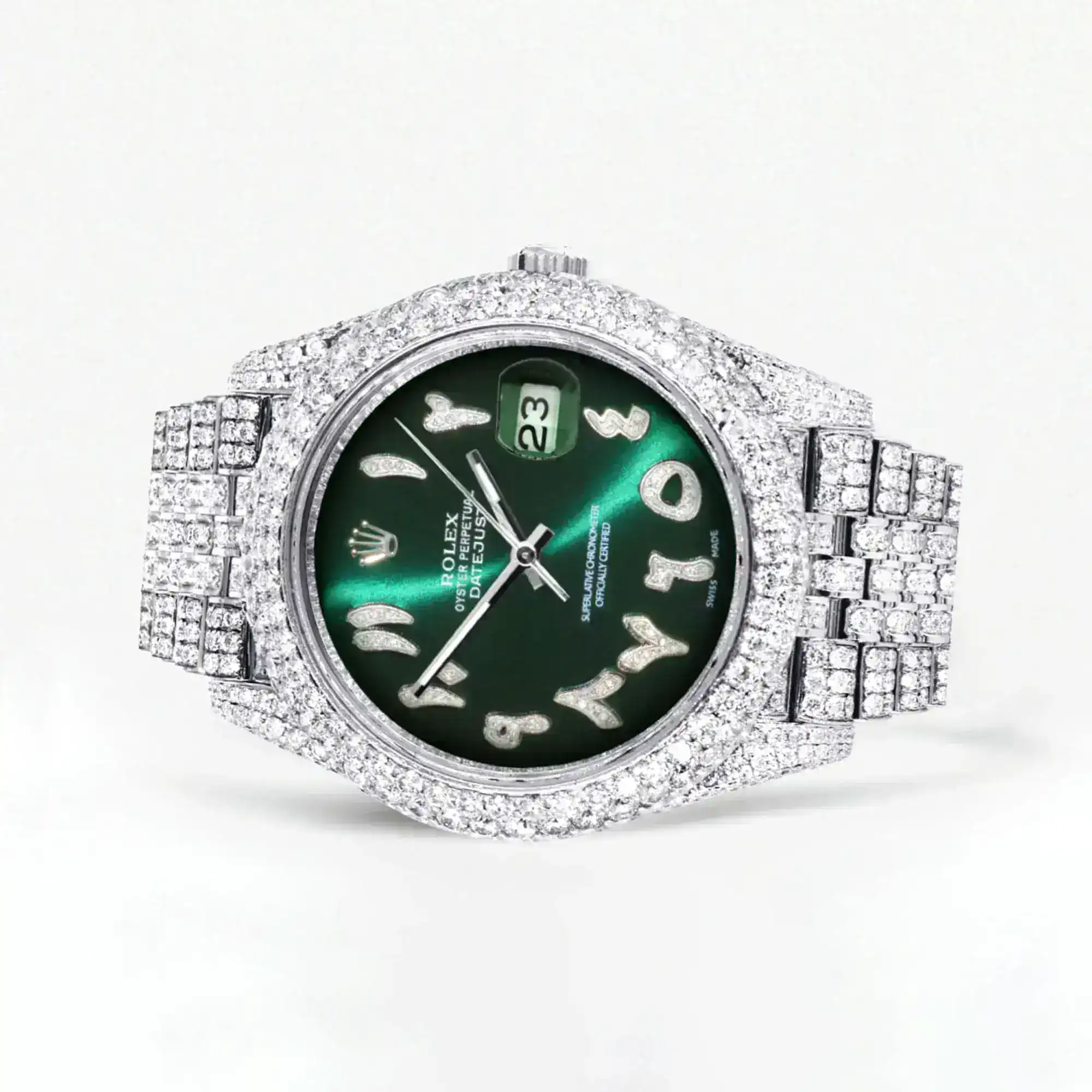 Fake Diamond Watch Iced Out Rolex Replica b250